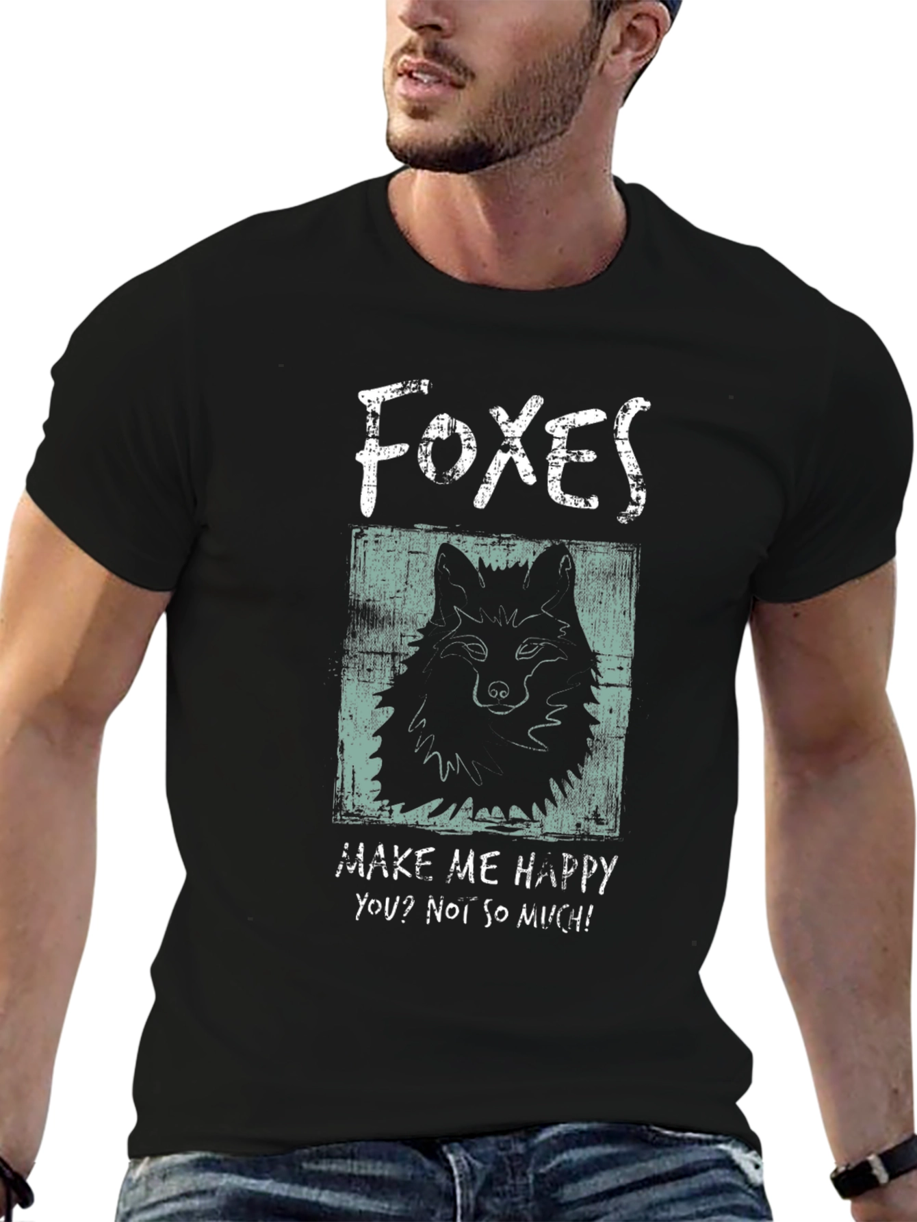 Foxes Graphic T-Shirt - Make Me Happy
