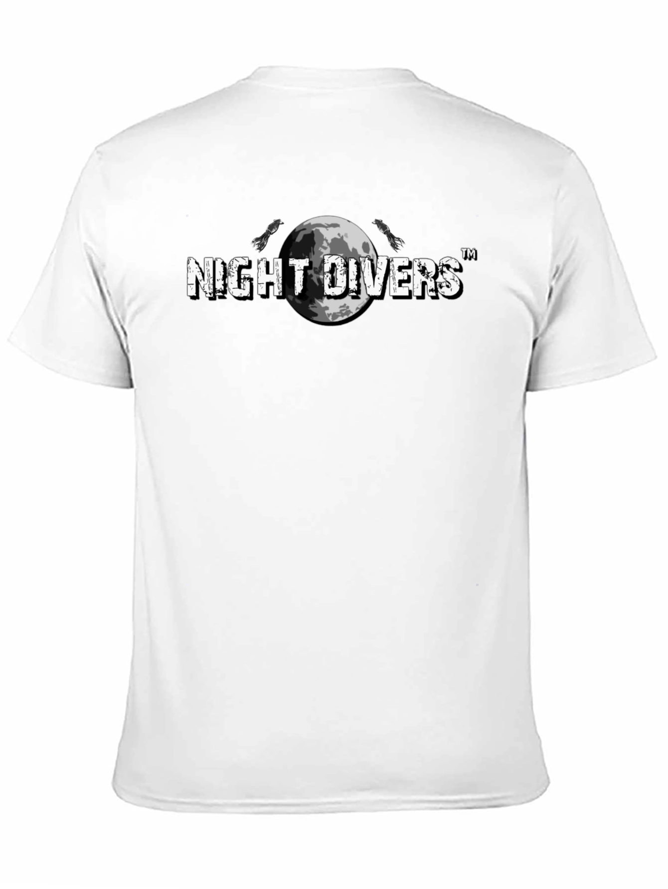 Night Divers Graphic Tee - Moon & Scuba Design
