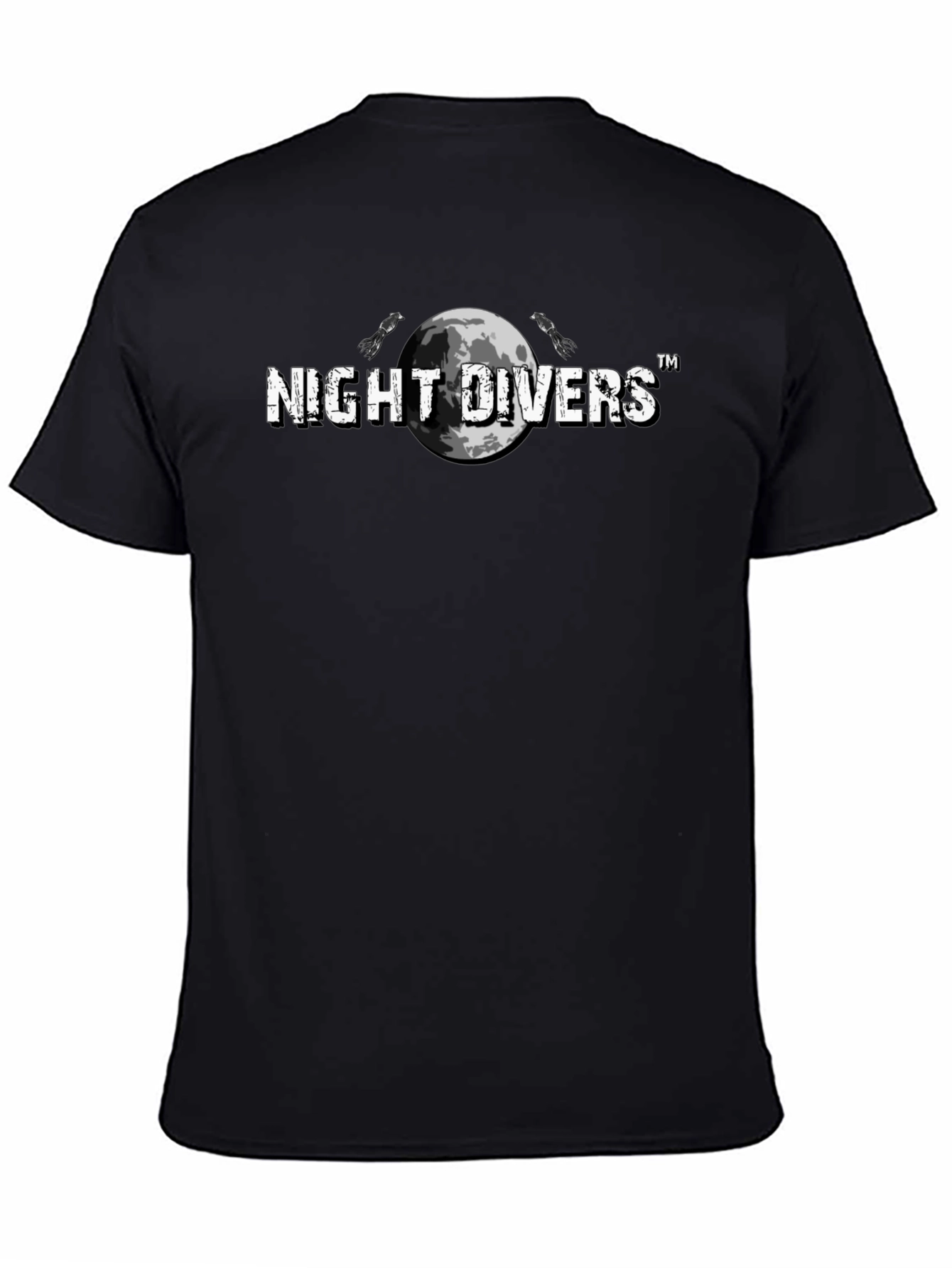 Night Divers Graphic Tee - Moon & Scuba Design