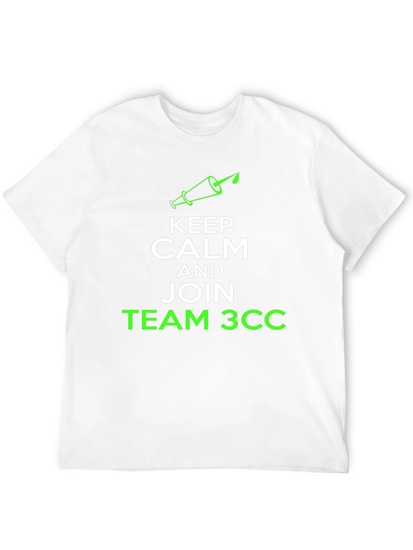 Keep Calm & Join Team 3CC Black T-Shirt