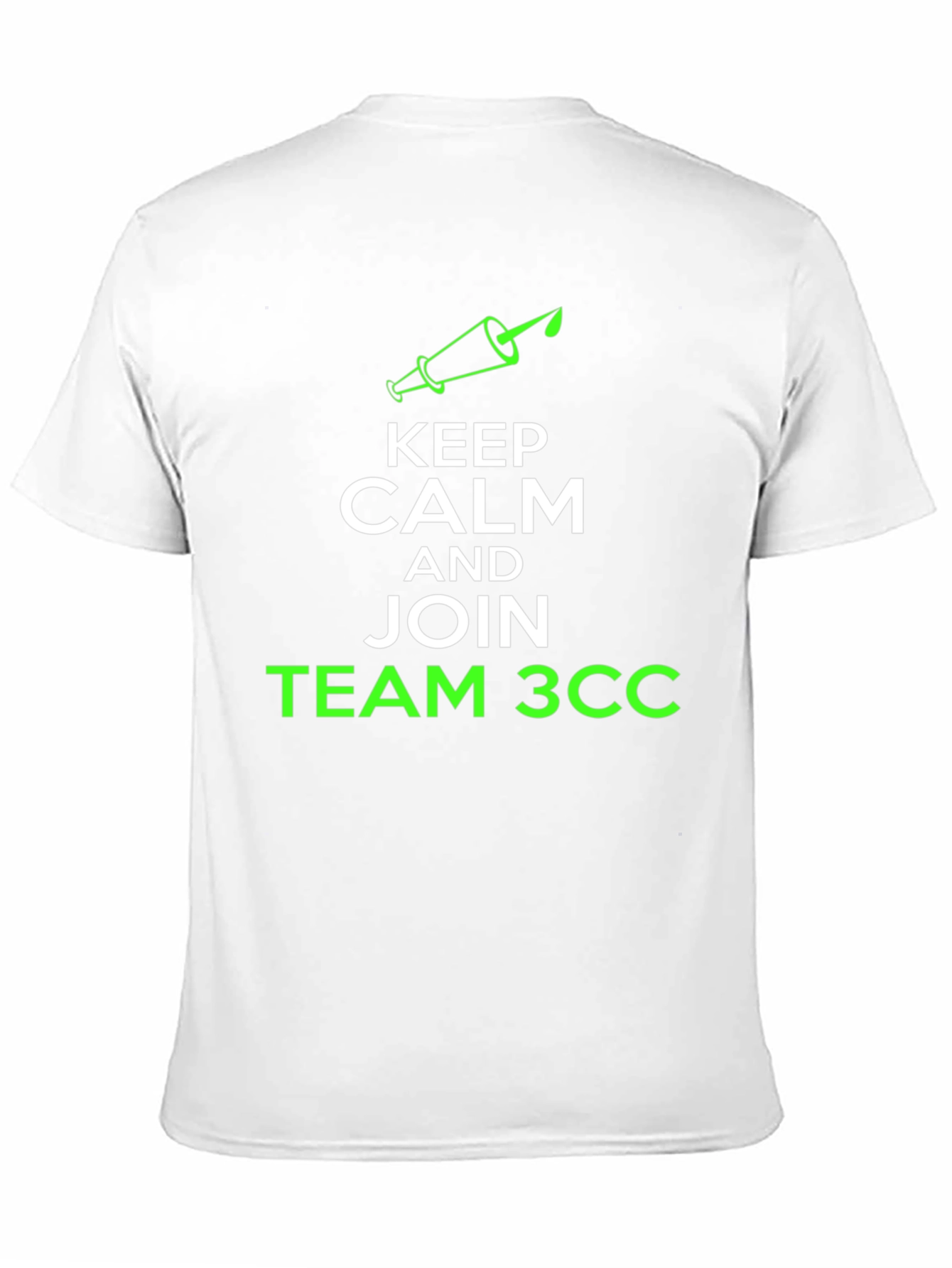 Keep Calm & Join Team 3CC Black T-Shirt