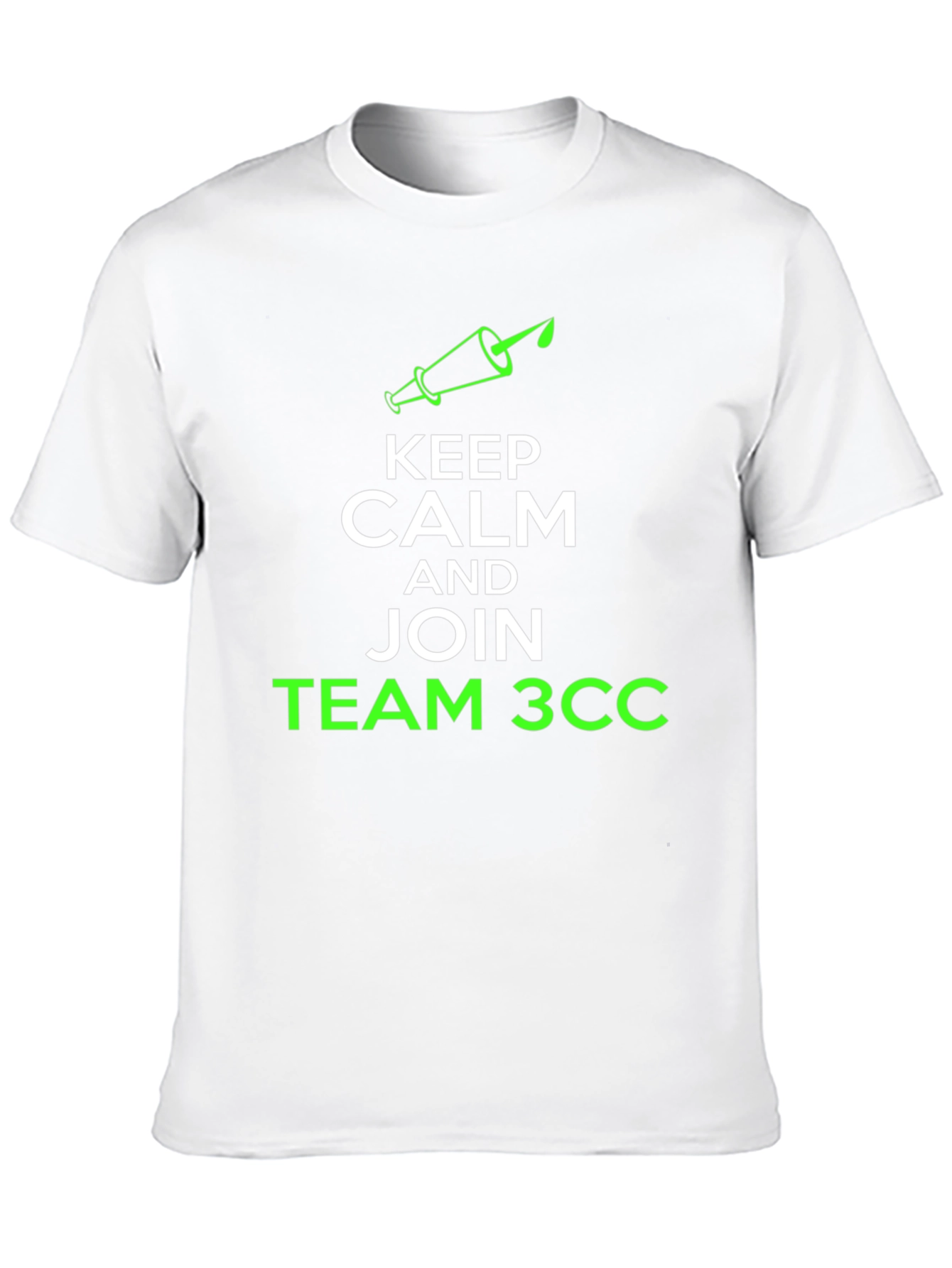 Keep Calm & Join Team 3CC Black T-Shirt