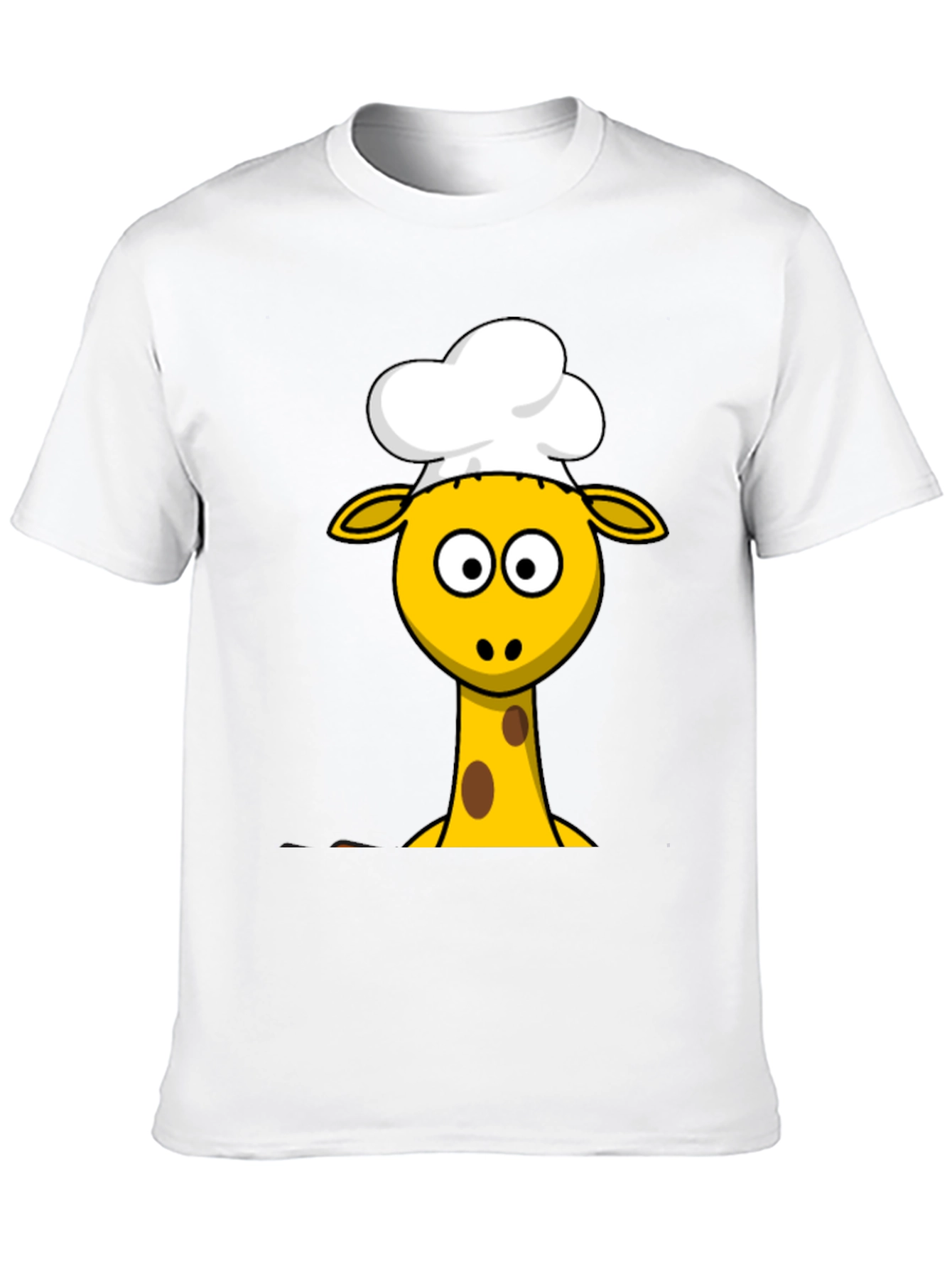 Chef Giraffe T-Shirt - Cartoon Animal Tee