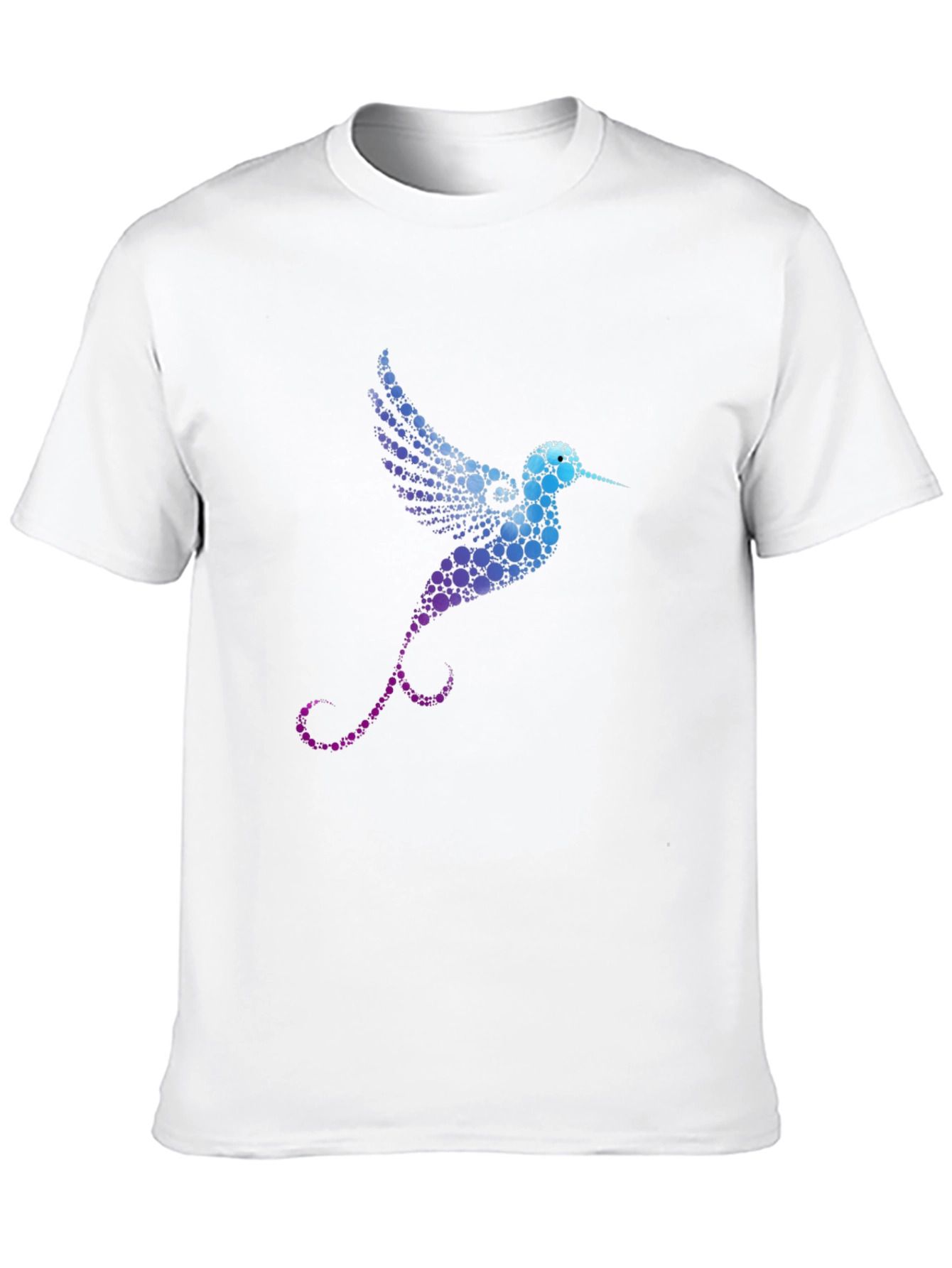 Hummingbird Graphic Print Black T-Shirt