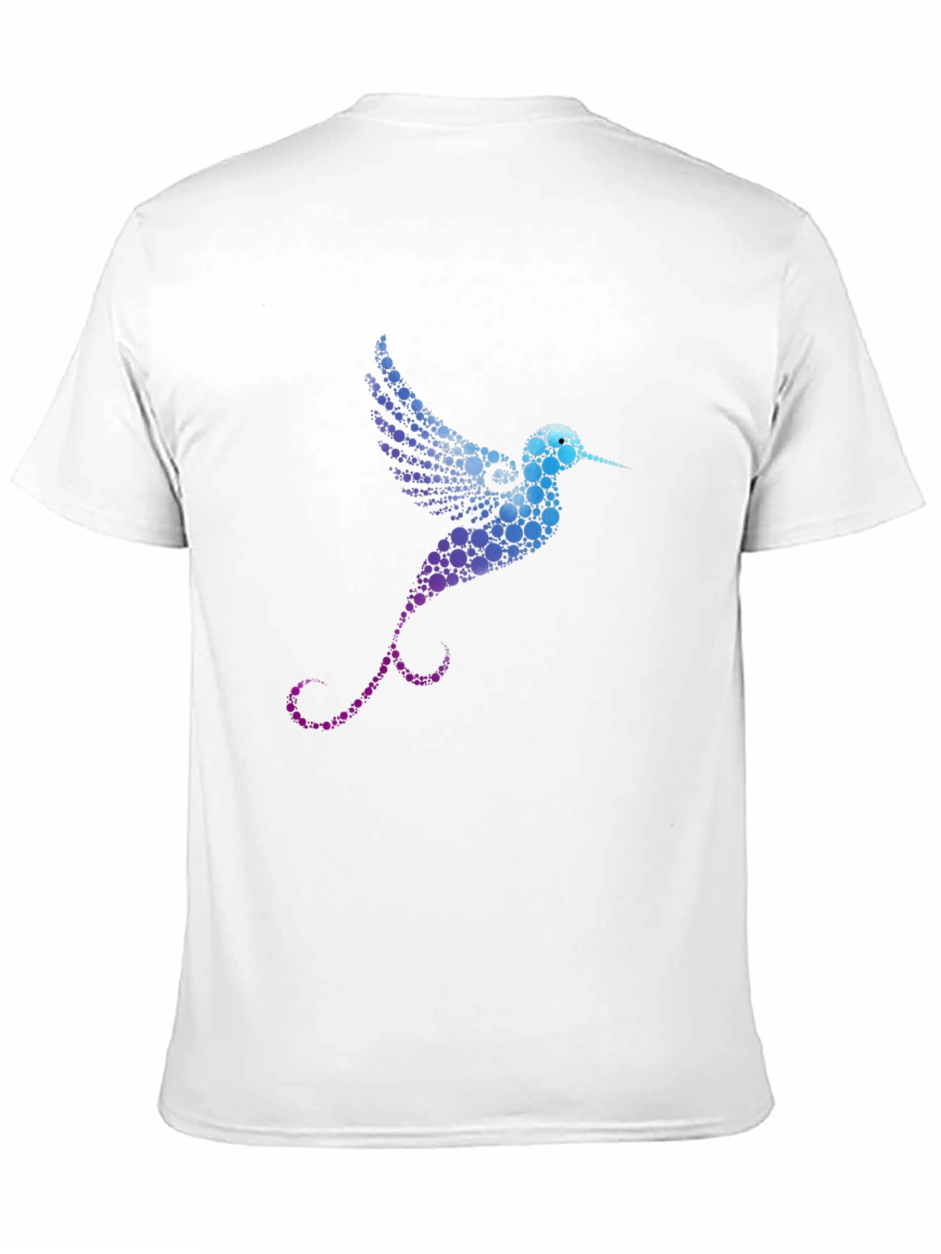 Hummingbird Graphic Print Black T-Shirt