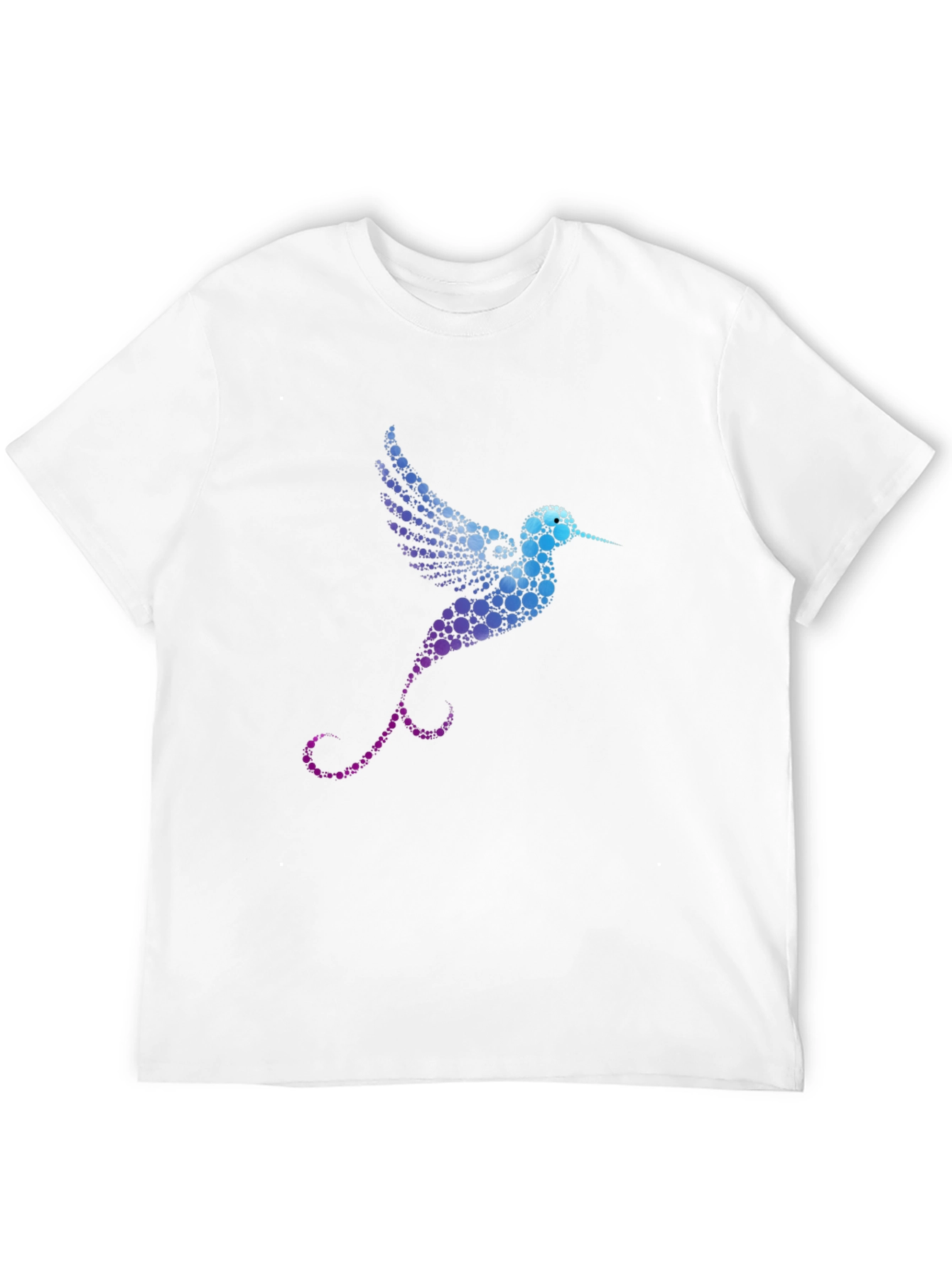 Hummingbird Graphic Print Black T-Shirt