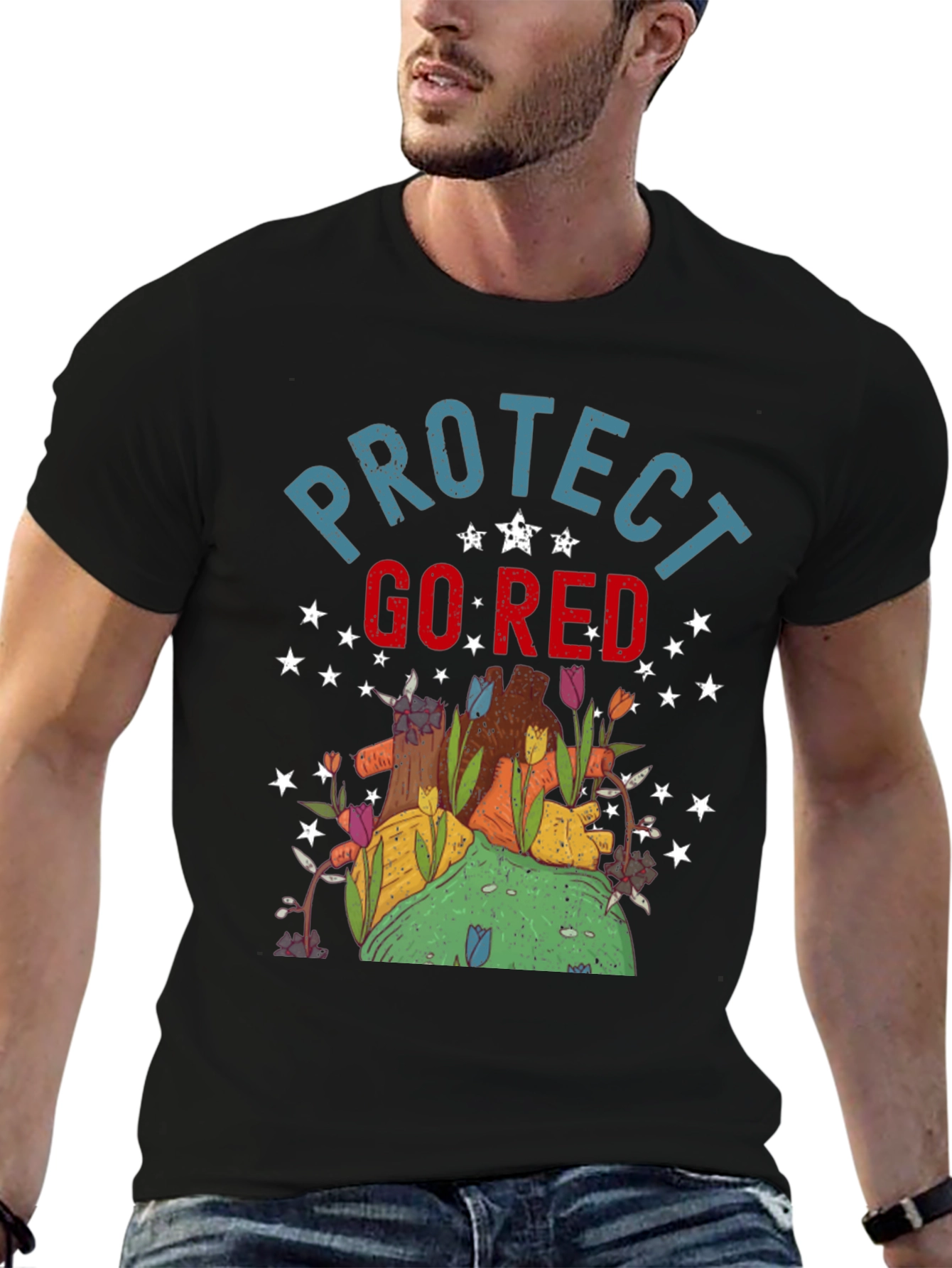 Protect Go Red Graphic Tee