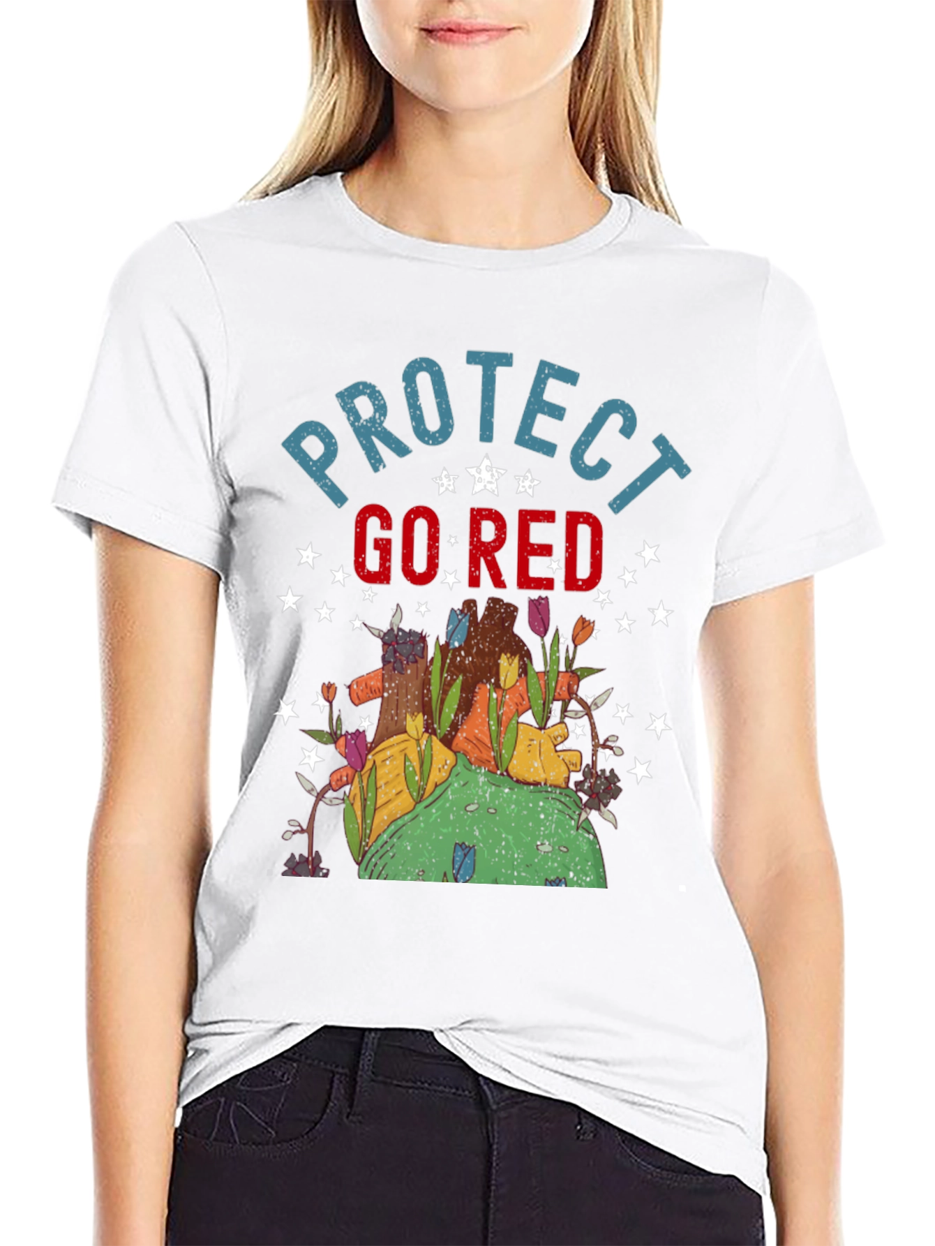 Protect Go Red Graphic Tee