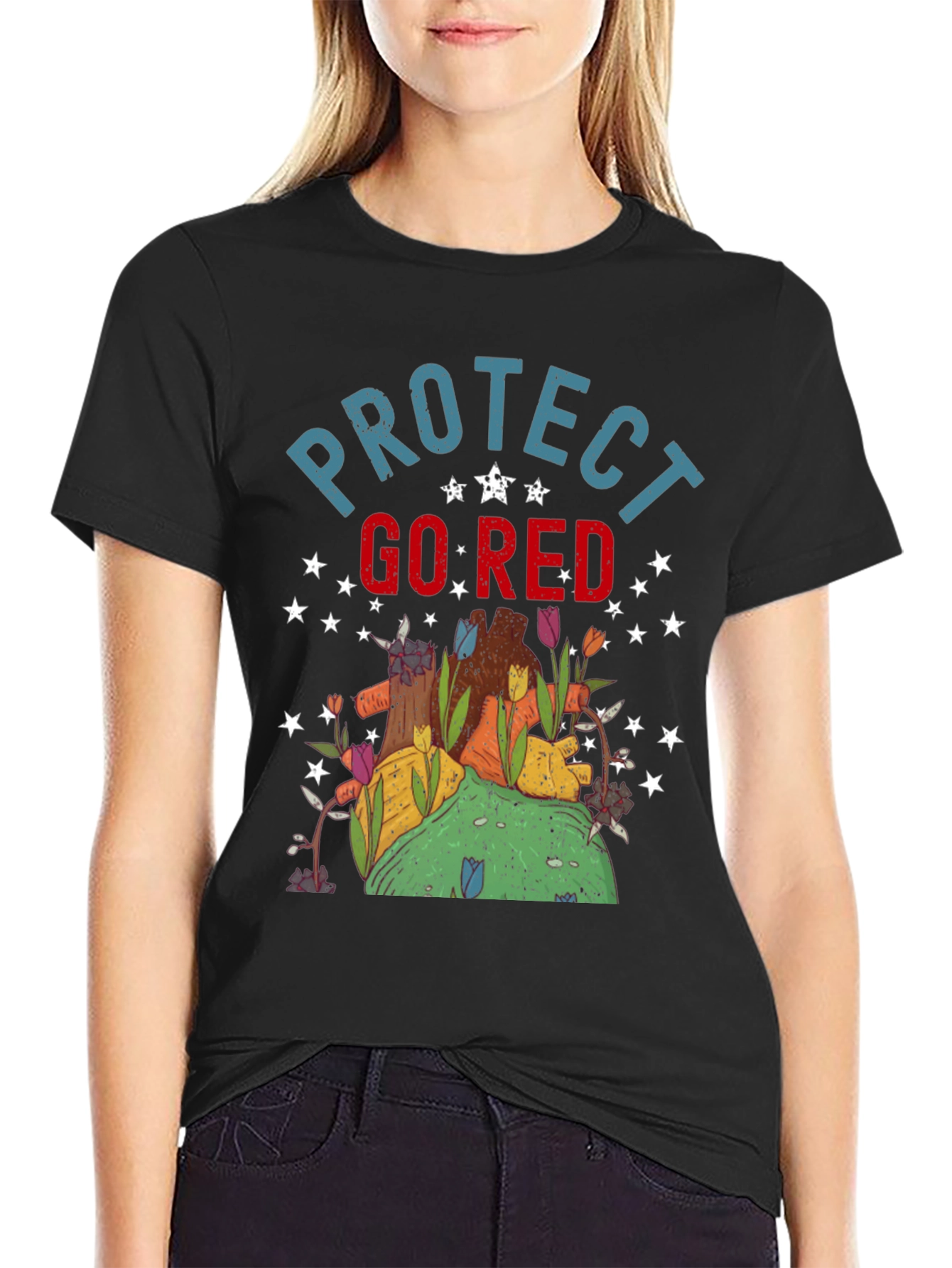 Protect Go Red Graphic Tee