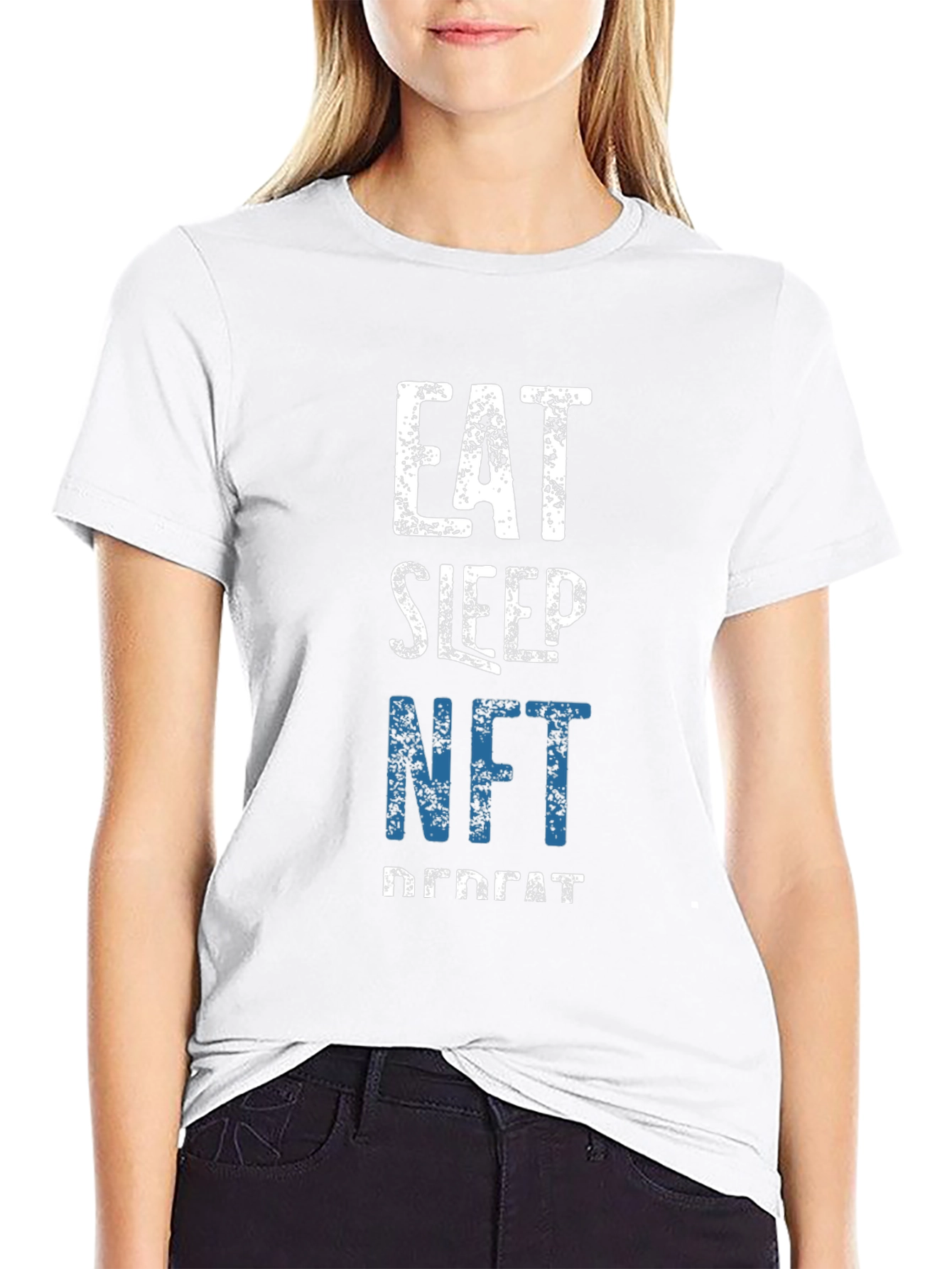 Eat Sleep NFT Repeat Graphic Tee