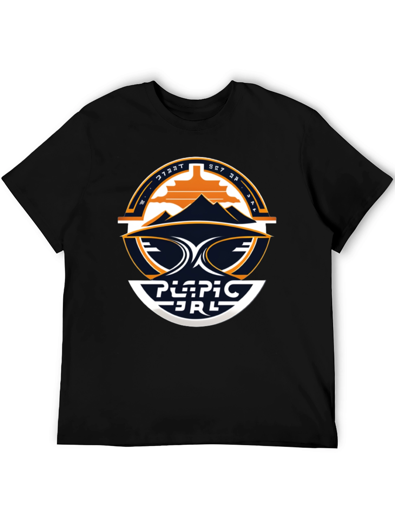 Geometric Style Black T-Shirt