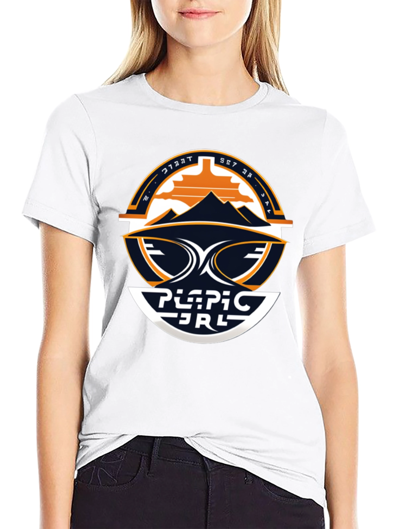 Geometric Style Black T-Shirt