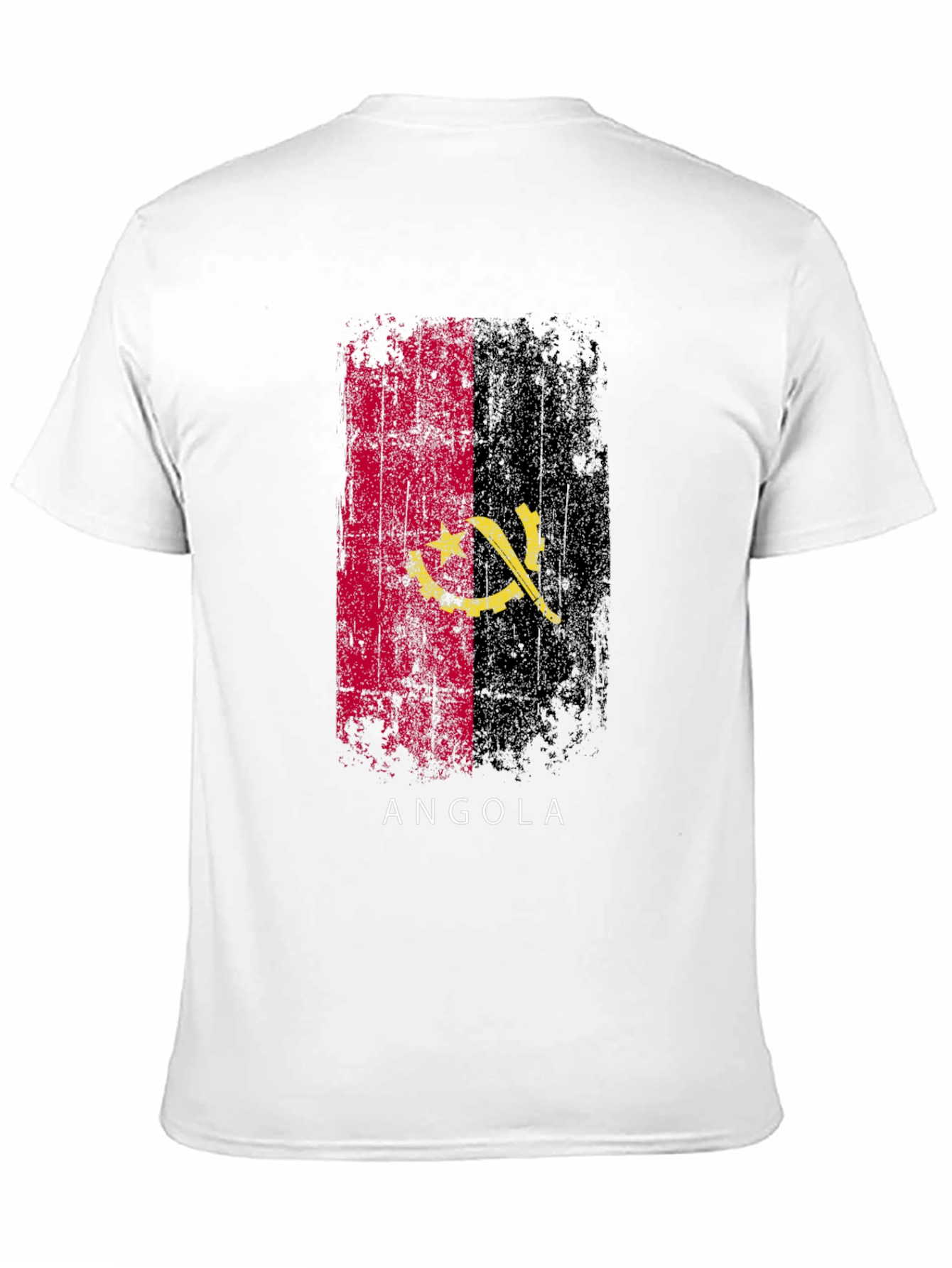 Angola Flag T-Shirt - Black Pride Tee