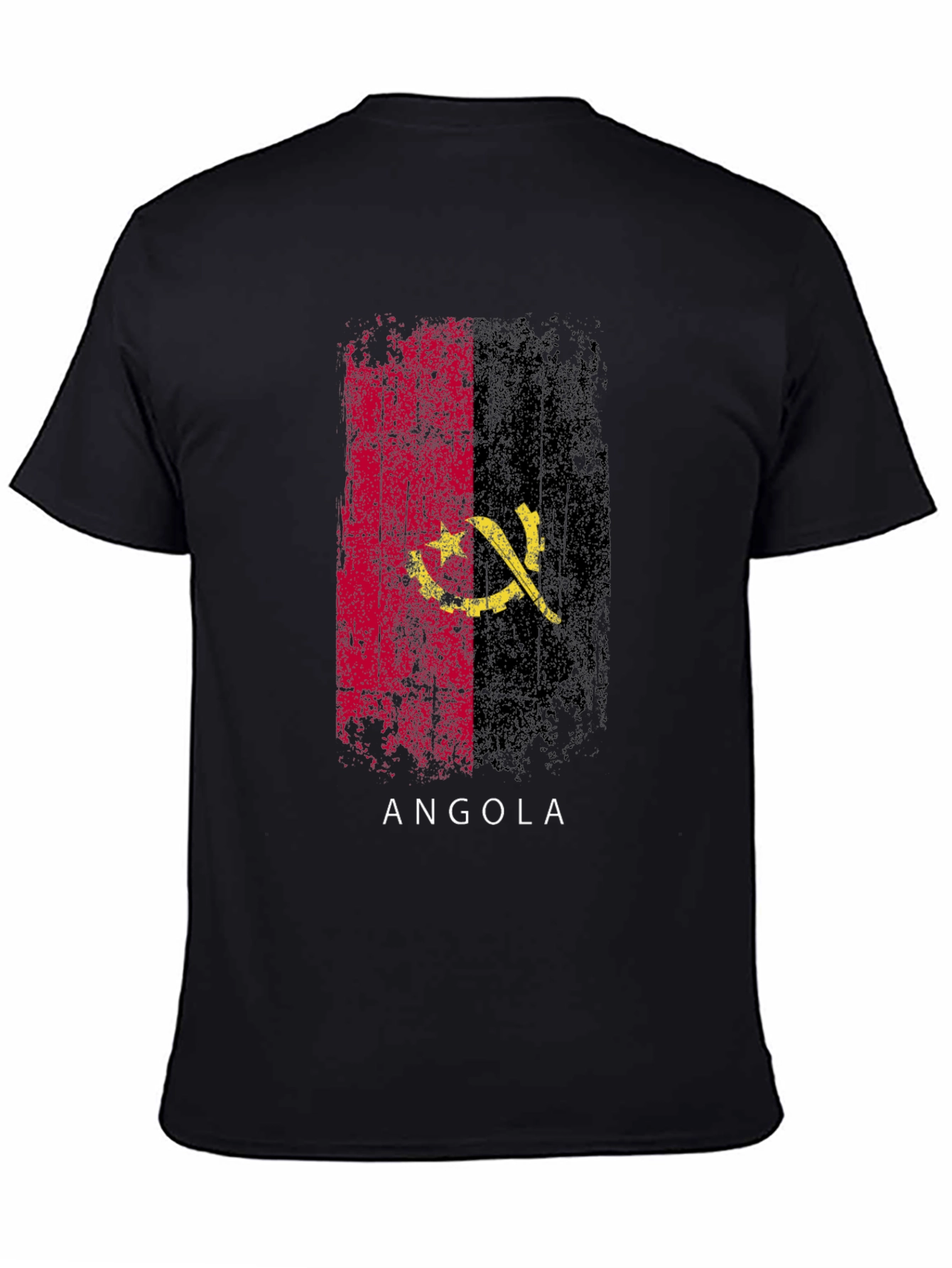 Angola Flag T-Shirt - Black Pride Tee