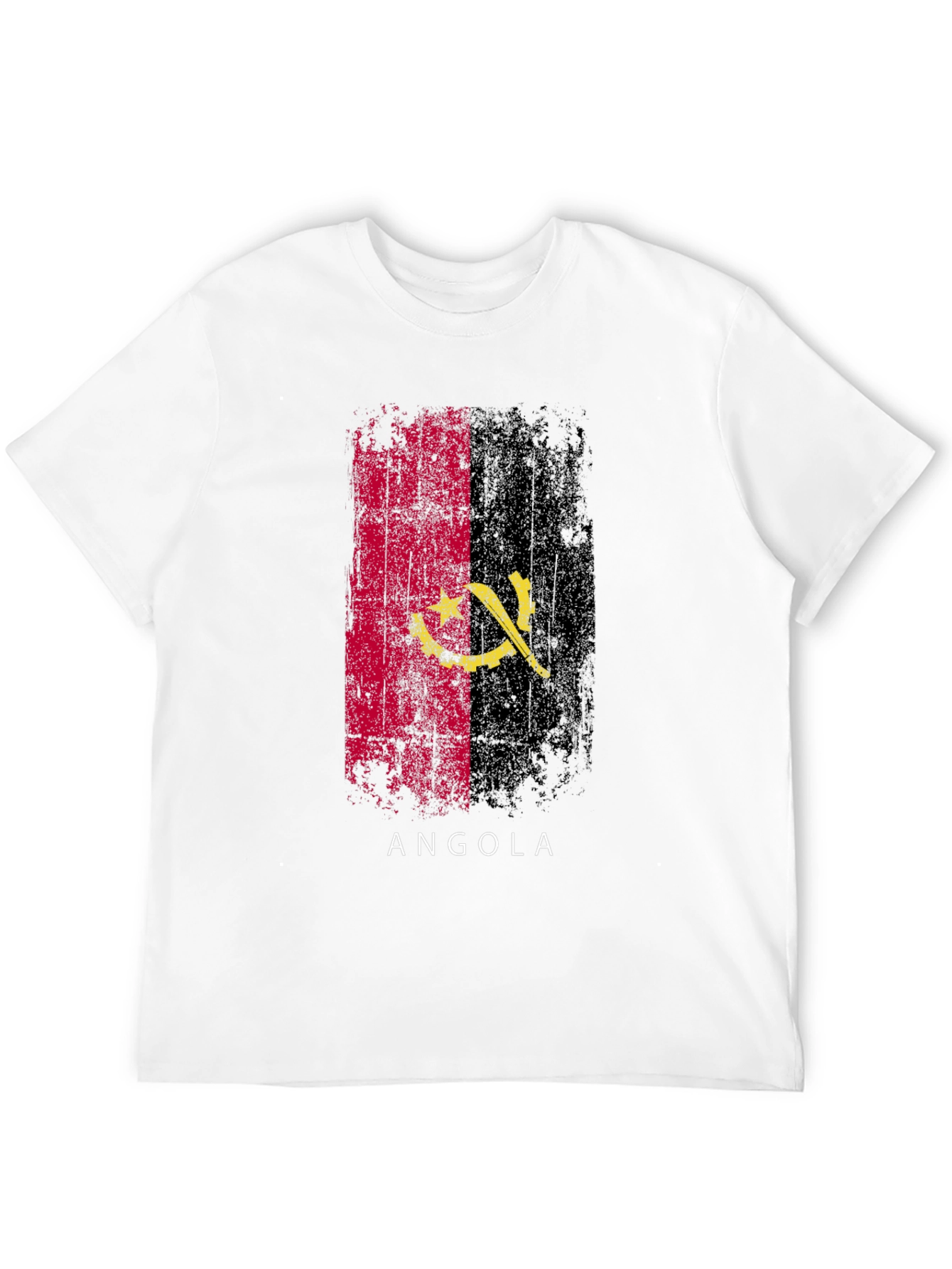 Angola Flag T-Shirt - Black Pride Tee