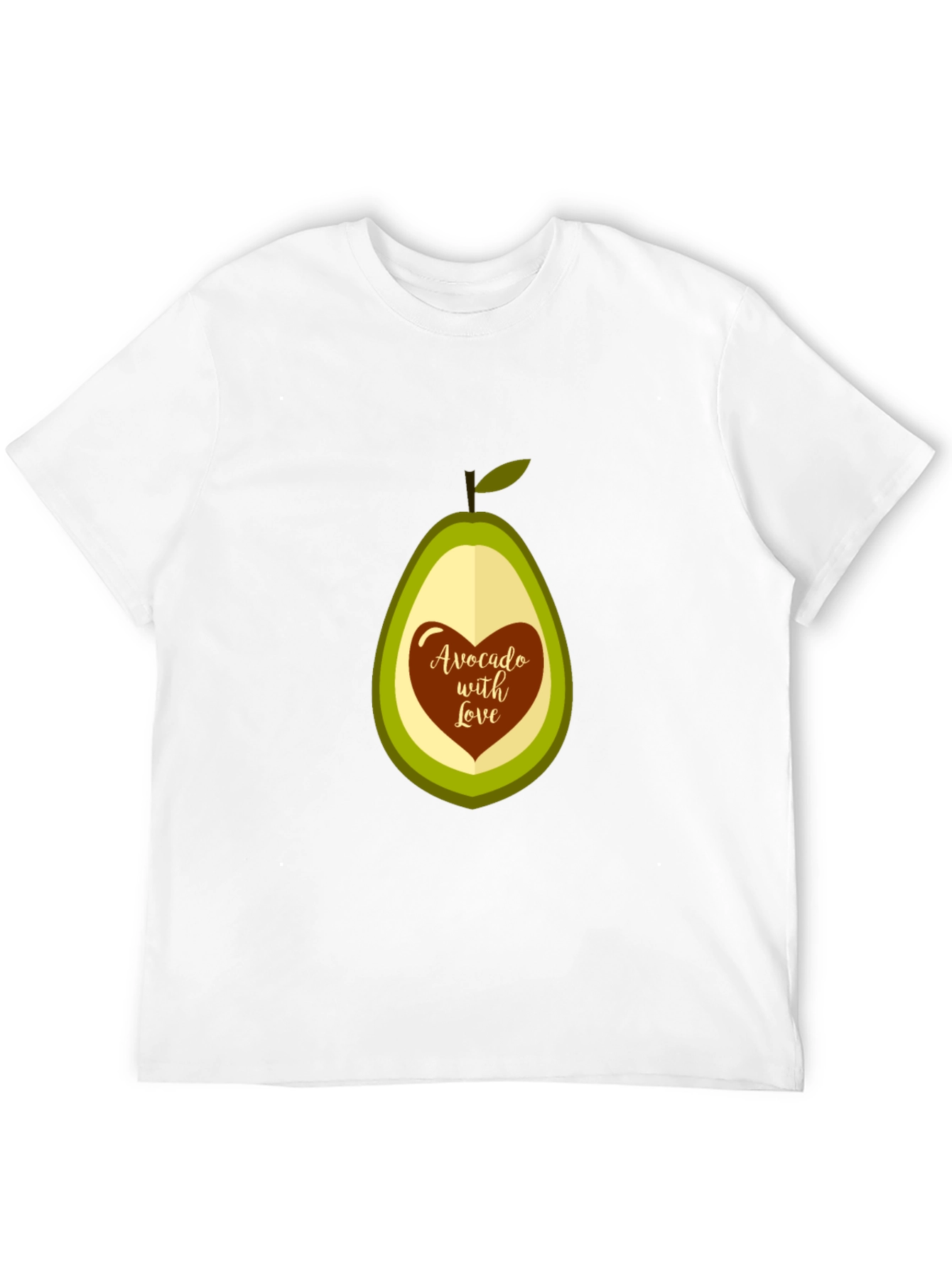 Avocado With Love Graphic T-Shirt - Soft Cotton Tee