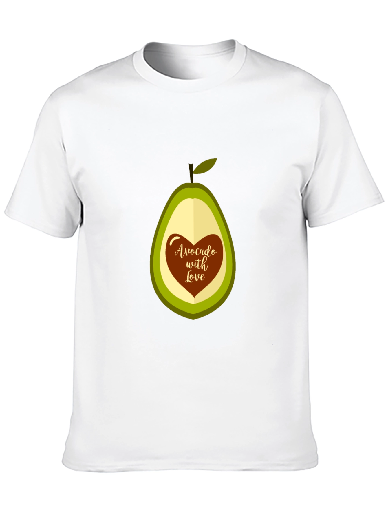 Avocado With Love Graphic T-Shirt - Soft Cotton Tee