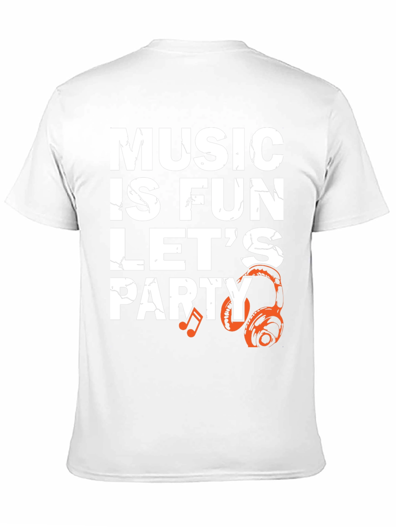 Music is Fun T-Shirt - Party Headphones Graphic Tee