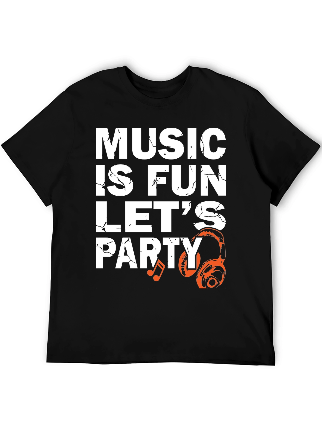 Music is Fun T-Shirt - Party Headphones Graphic Tee
