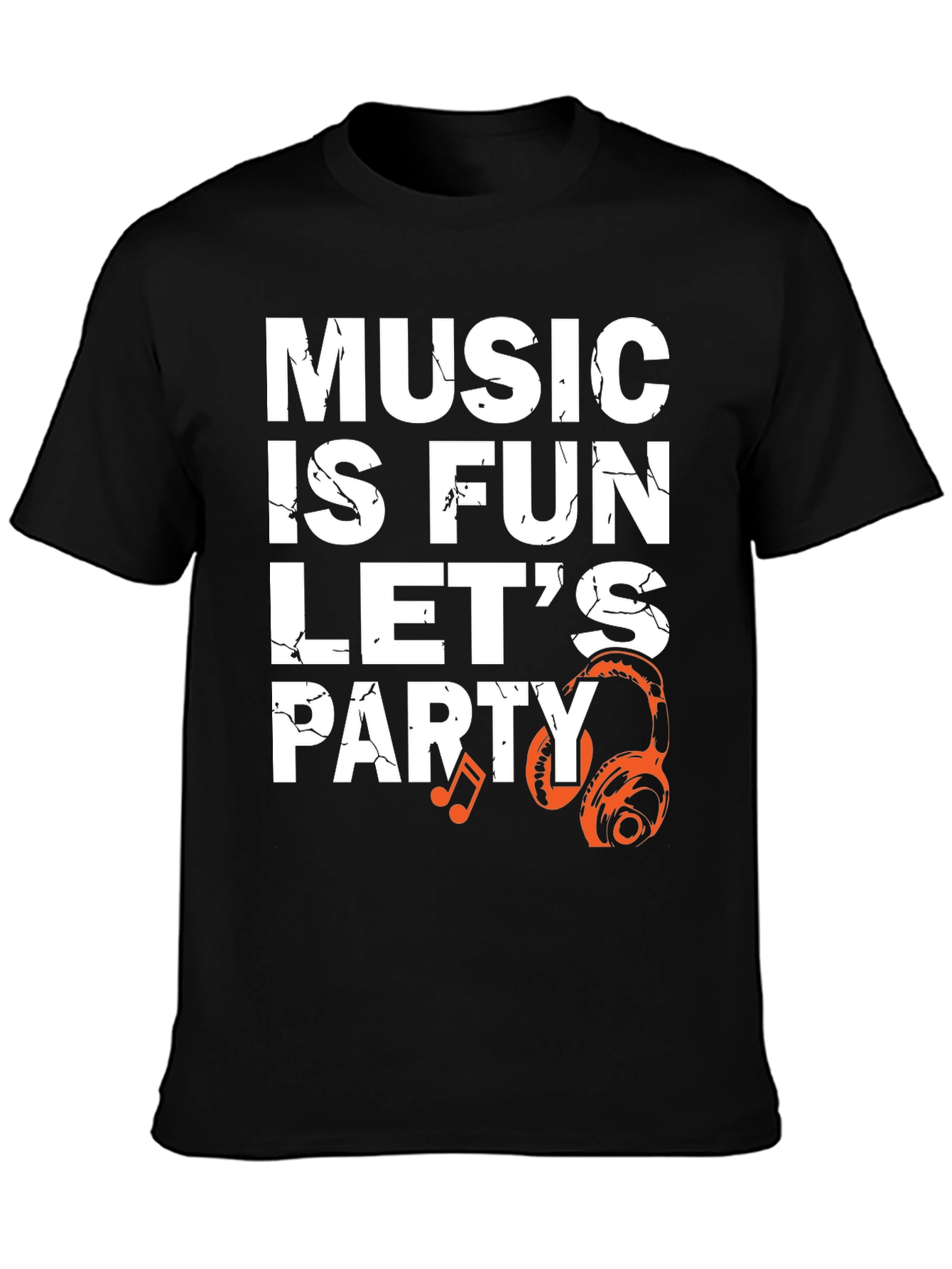 Music is Fun T-Shirt - Party Headphones Graphic Tee