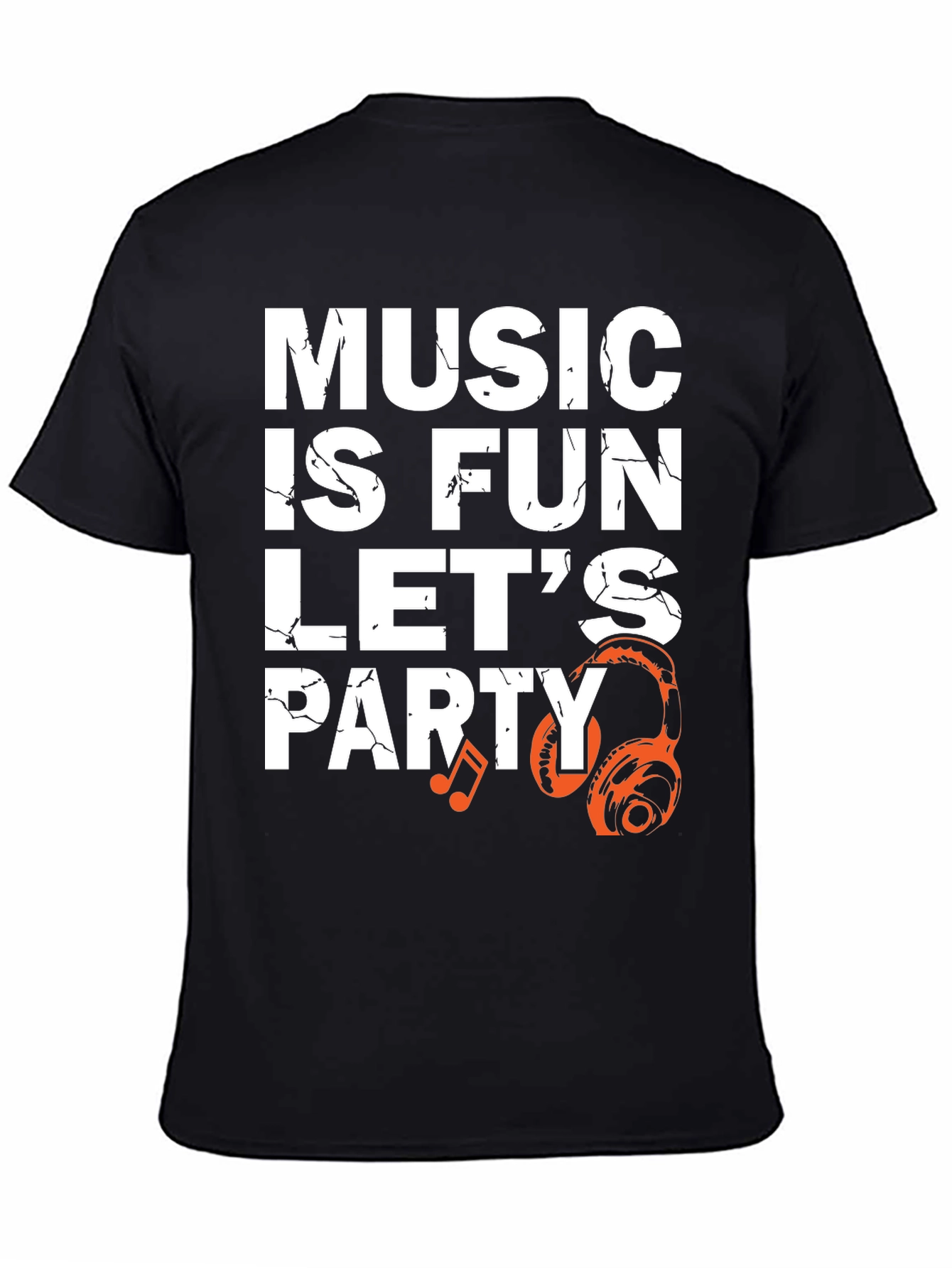 Music is Fun T-Shirt - Party Headphones Graphic Tee