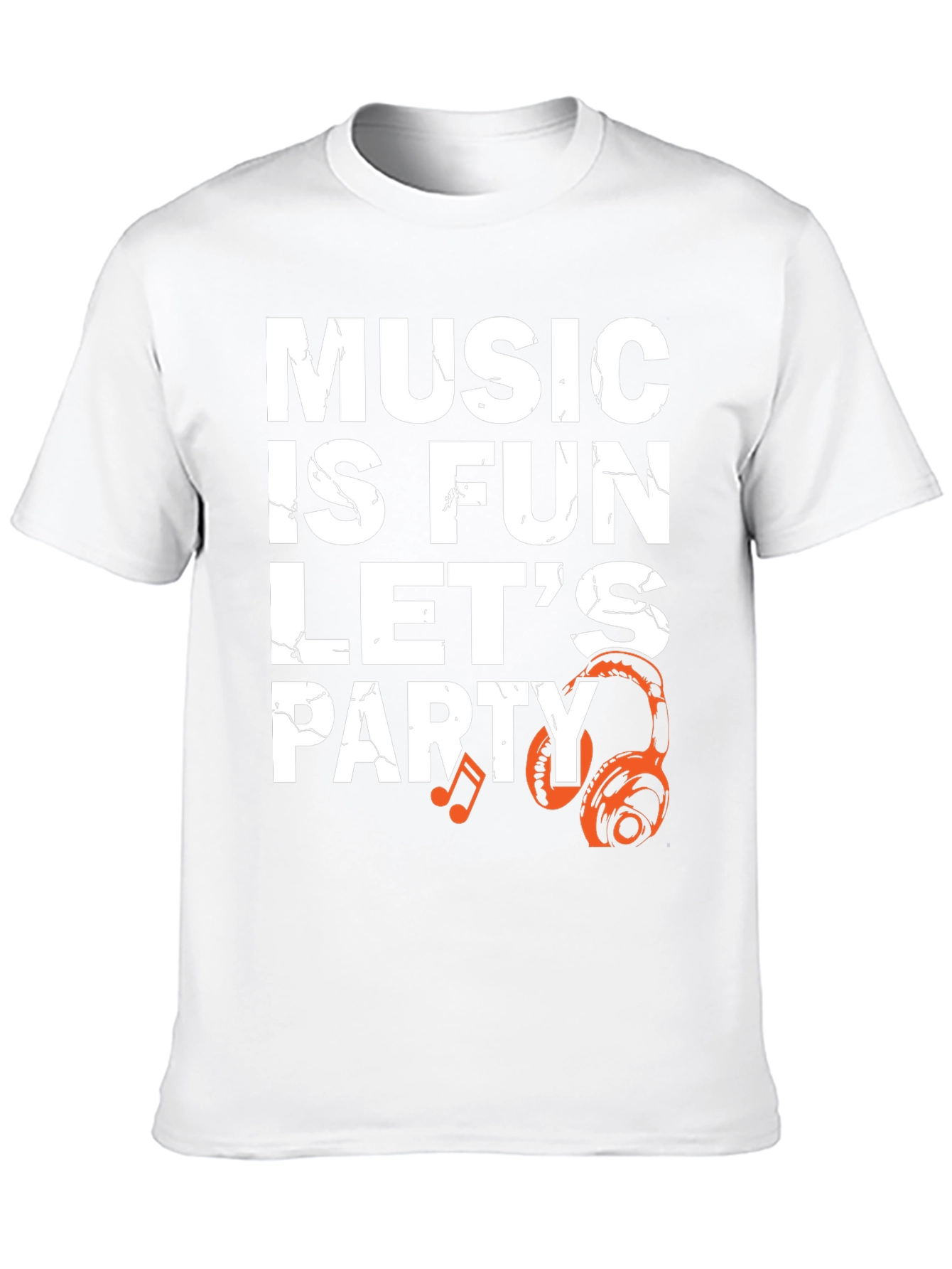 Music is Fun T-Shirt - Party Headphones Graphic Tee