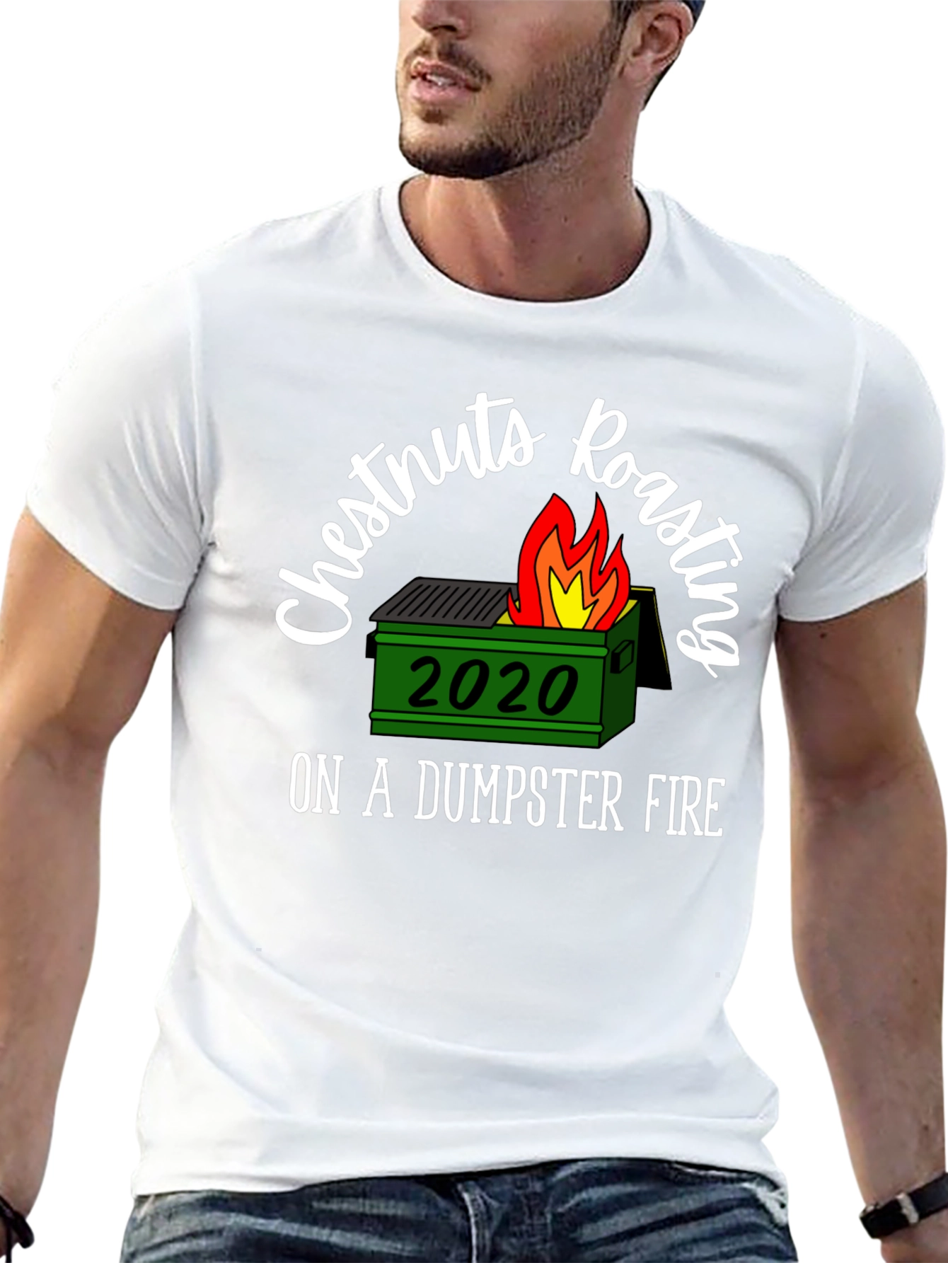 2020 Dumpster Fire T-Shirt Chestnuts Roasting