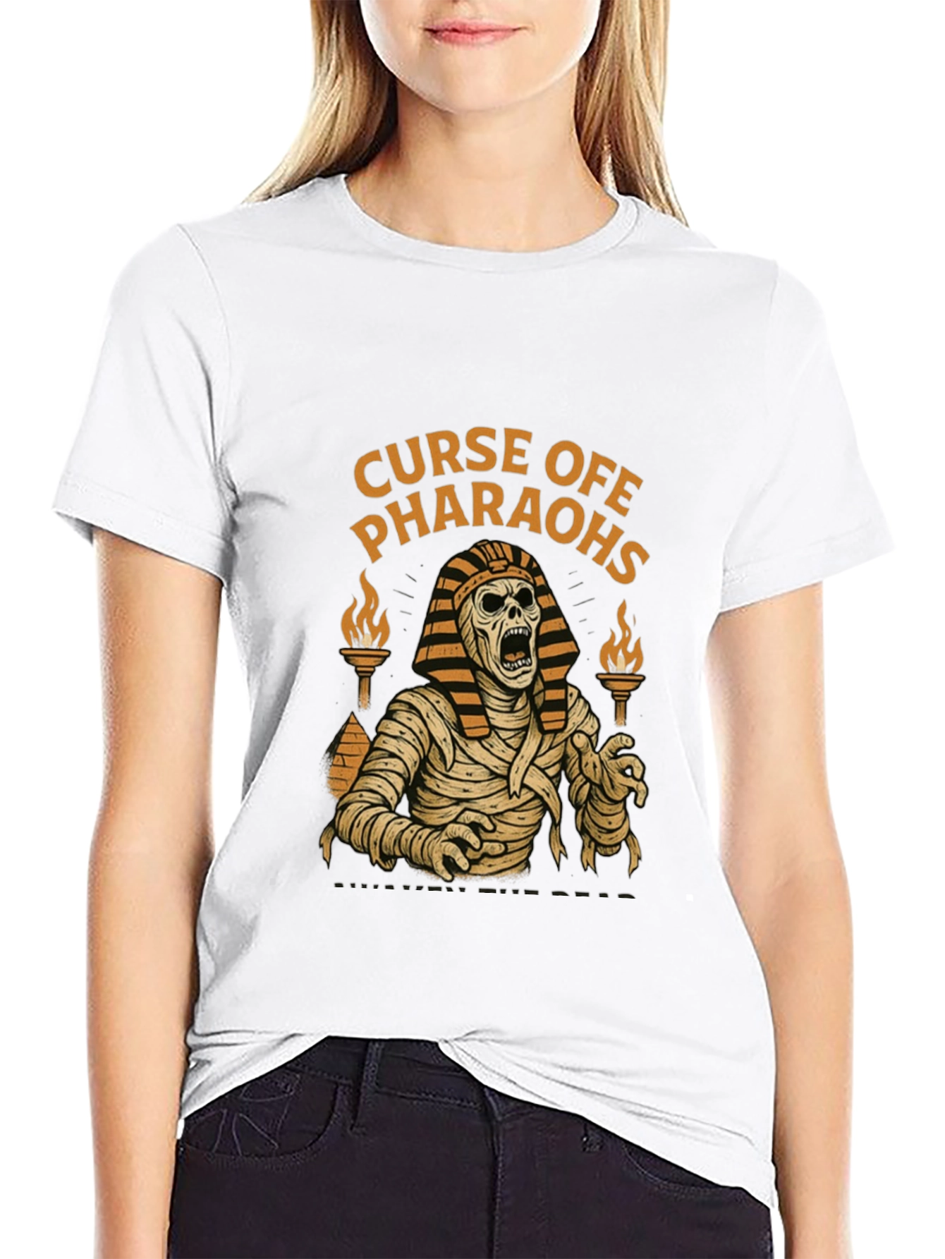 Curse of Pharaohs Graphic T-Shirt - Black