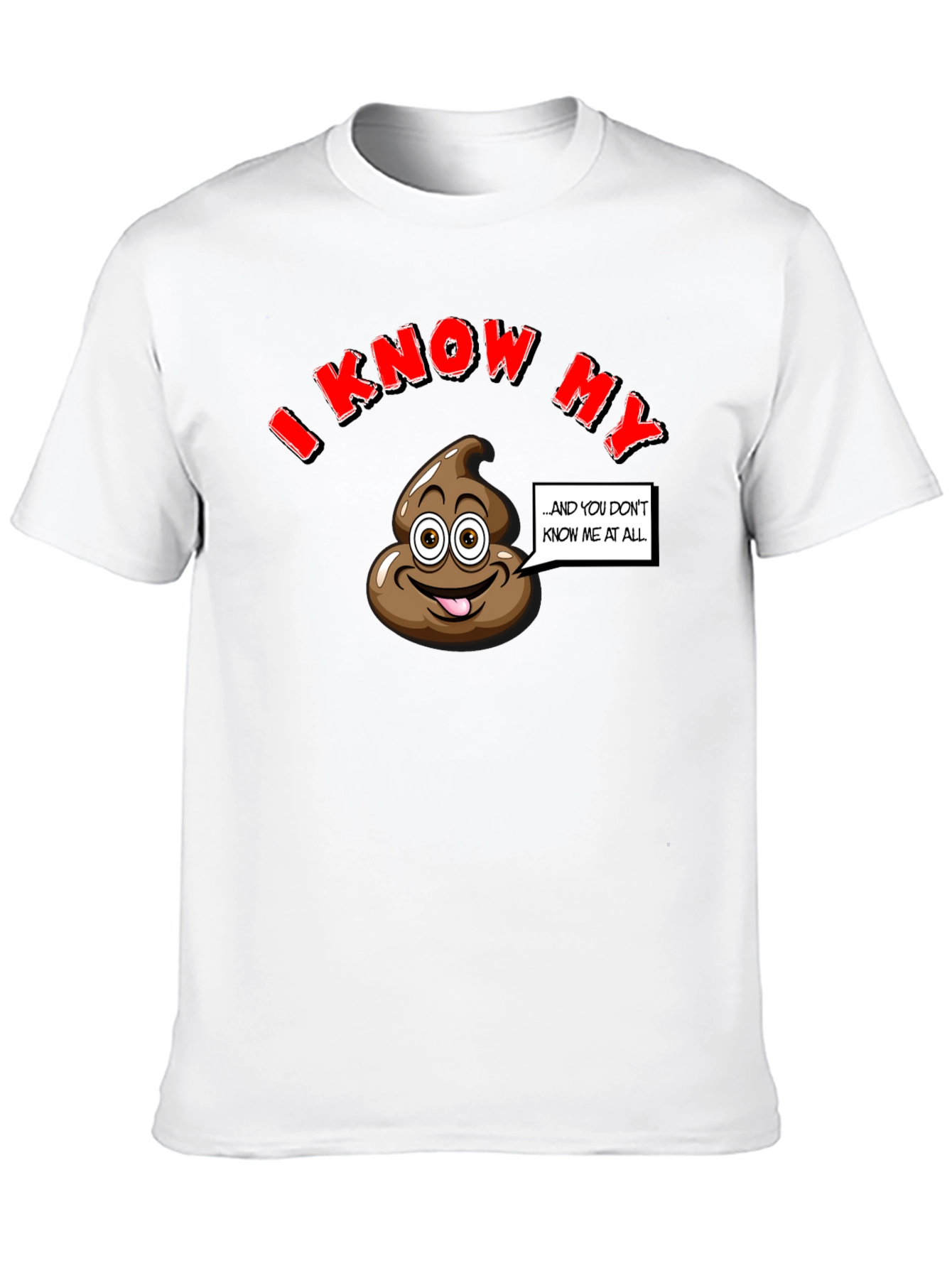 I Know My Poop Funny Black T-Shirt