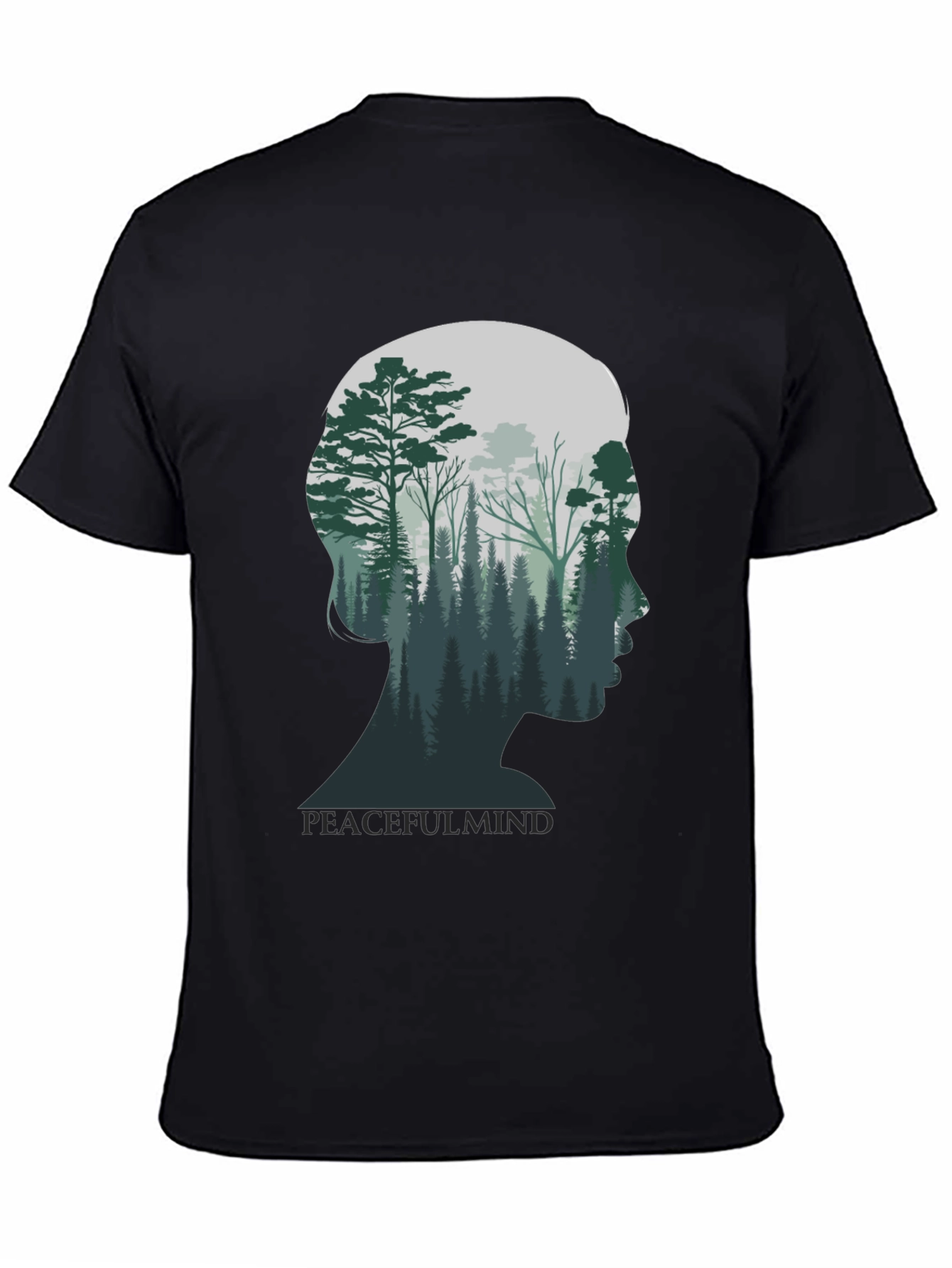 Peaceful Mind Forest Silhouette T-Shirt
