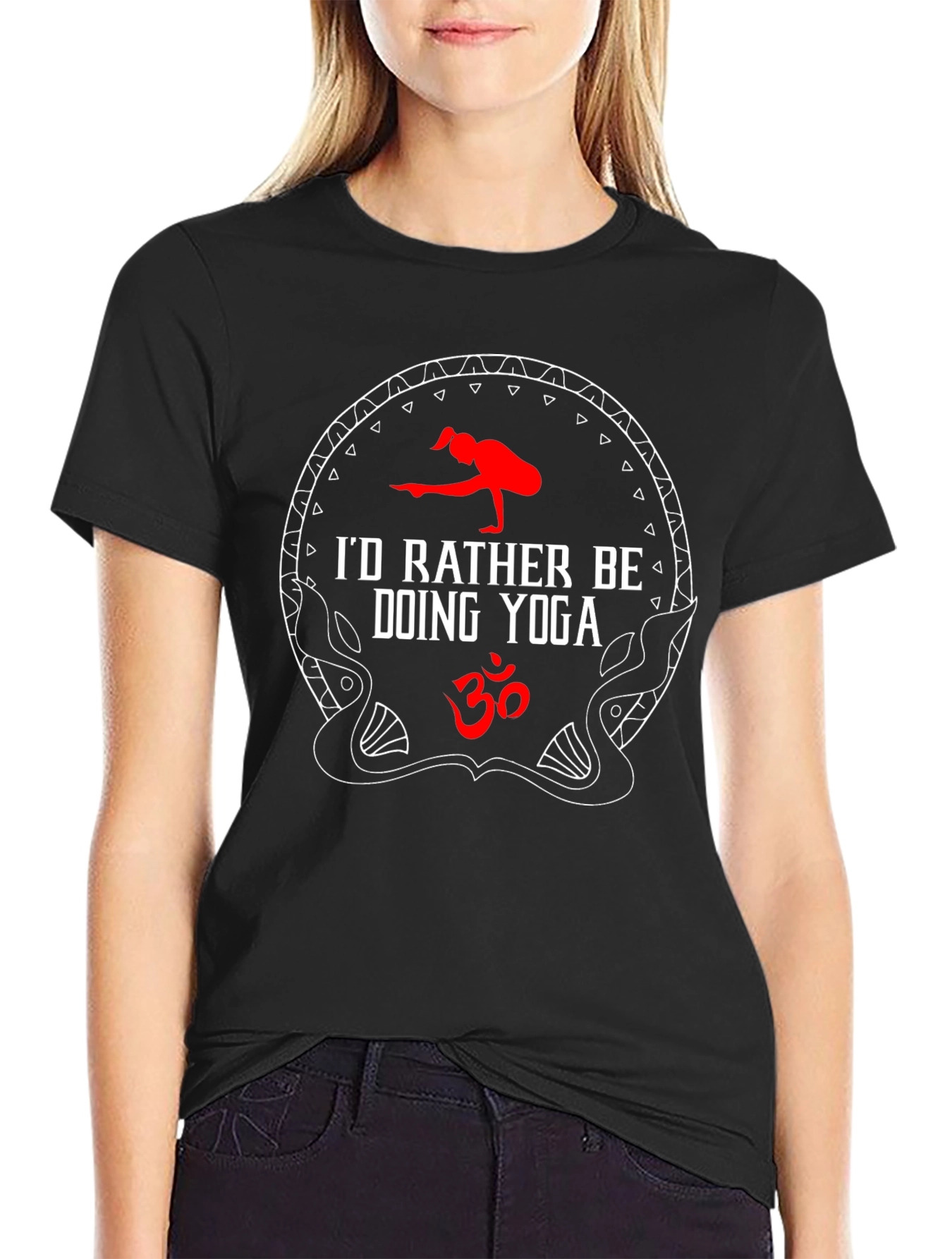 Yoga Lover T-Shirt - Id Rather Be Doing Yoga