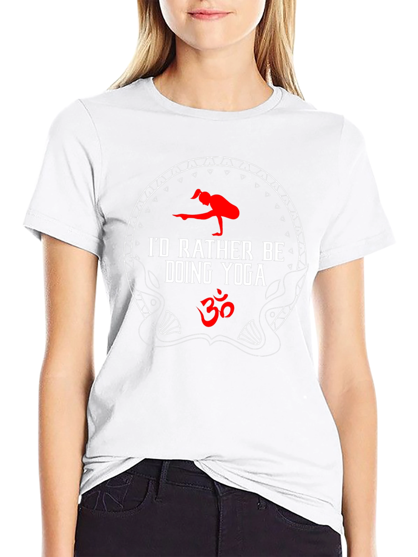 Yoga Lover T-Shirt - Id Rather Be Doing Yoga