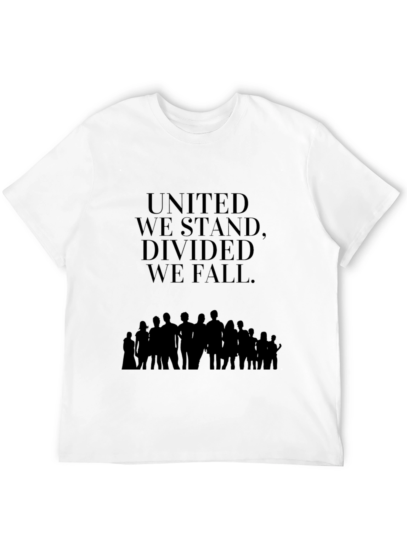 United We Stand Black Graphic Tee