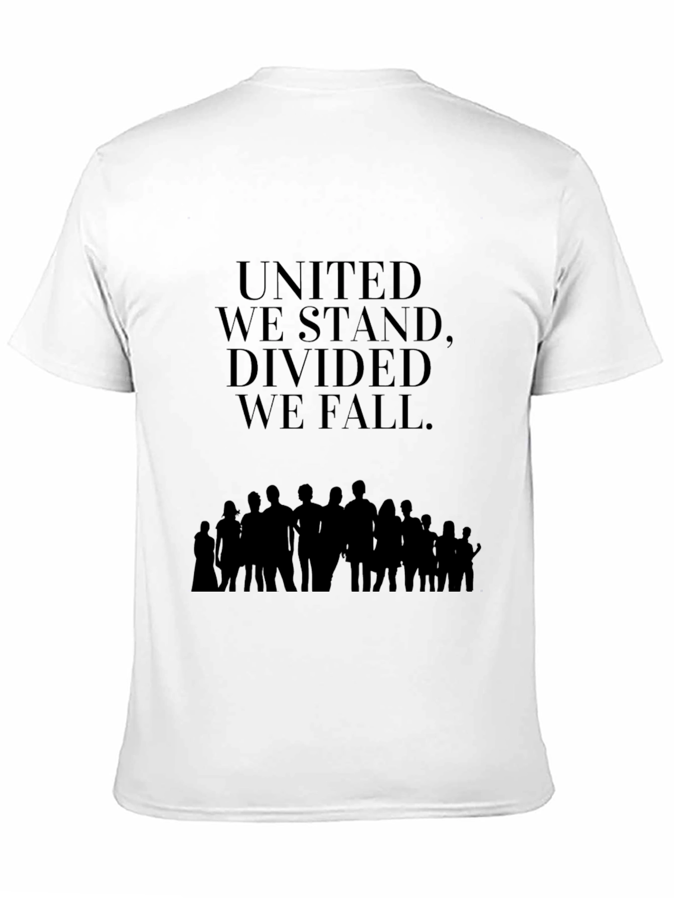 United We Stand Black Graphic Tee