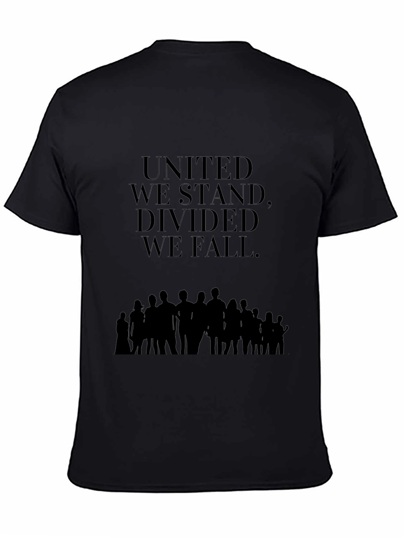 United We Stand Black Graphic Tee