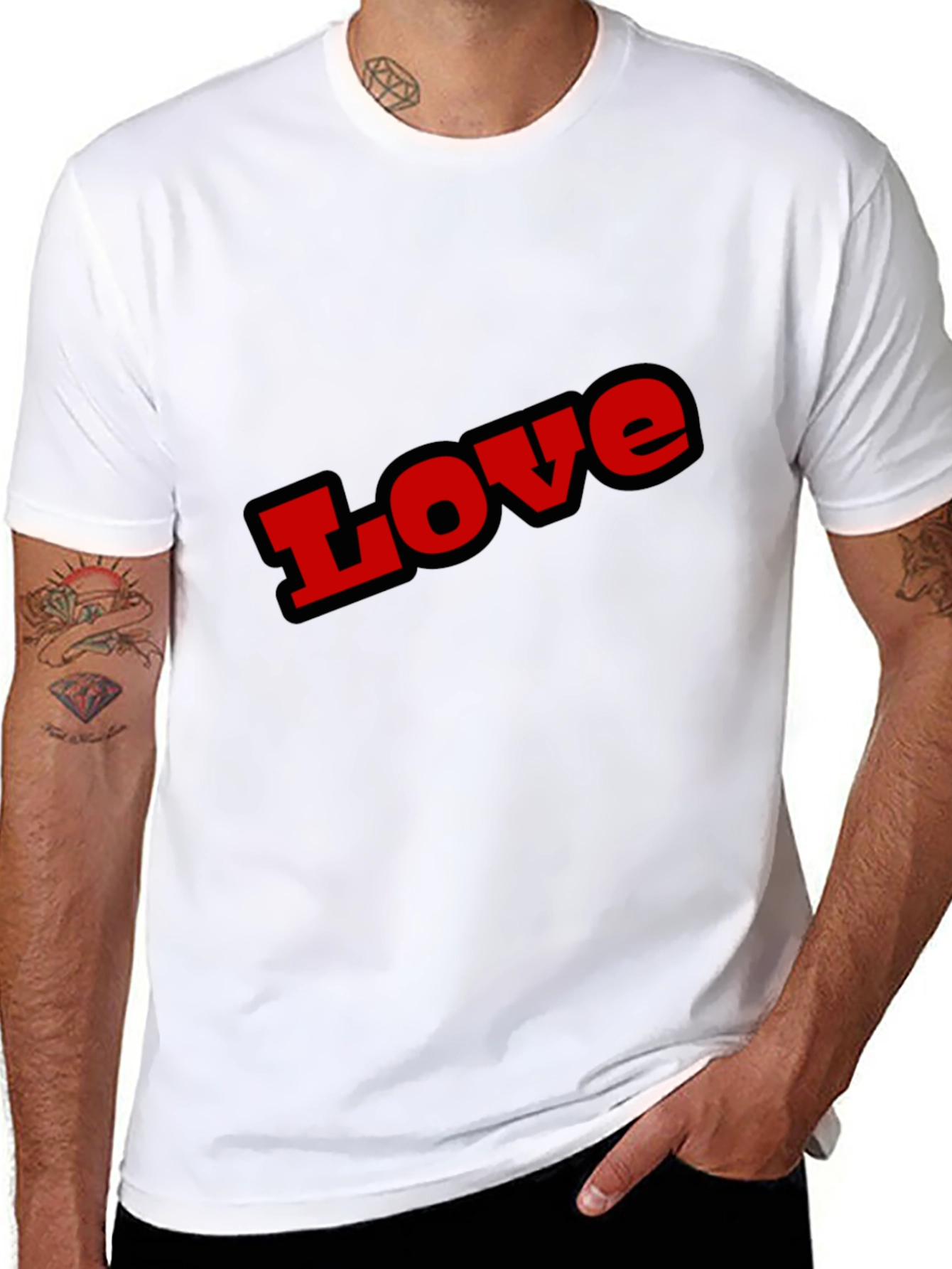 Love Graphic Black T-Shirt