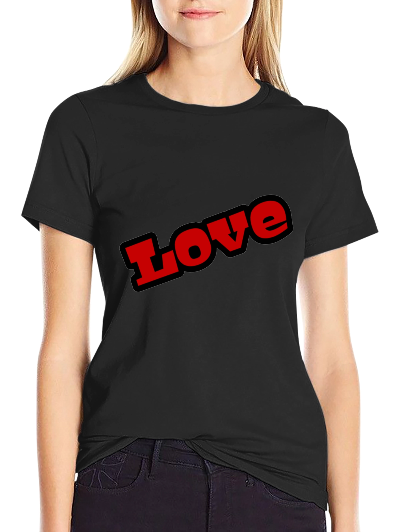 Love Graphic Black T-Shirt