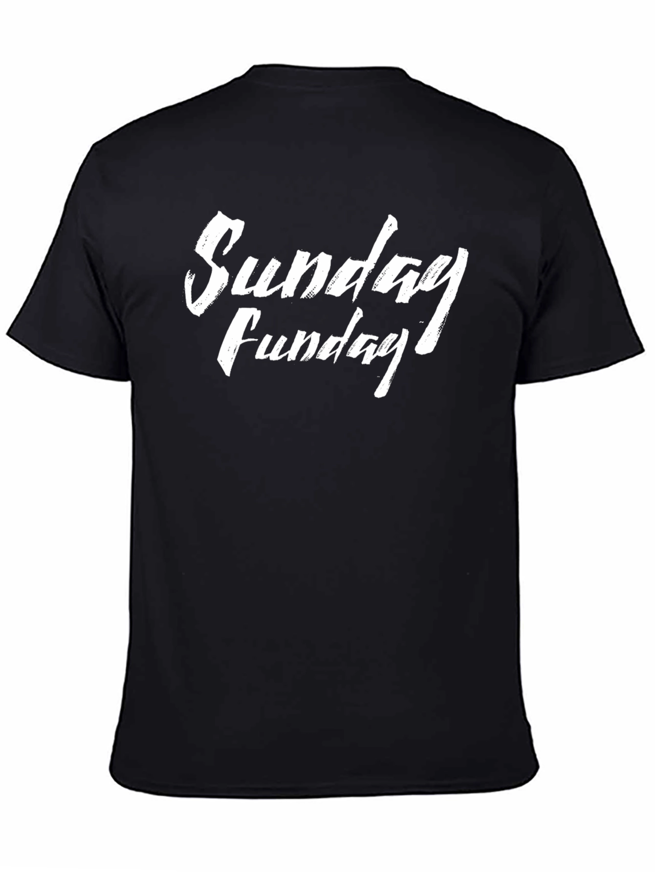 Sunday Funday Graphic Tee - Casual Black T-Shirt