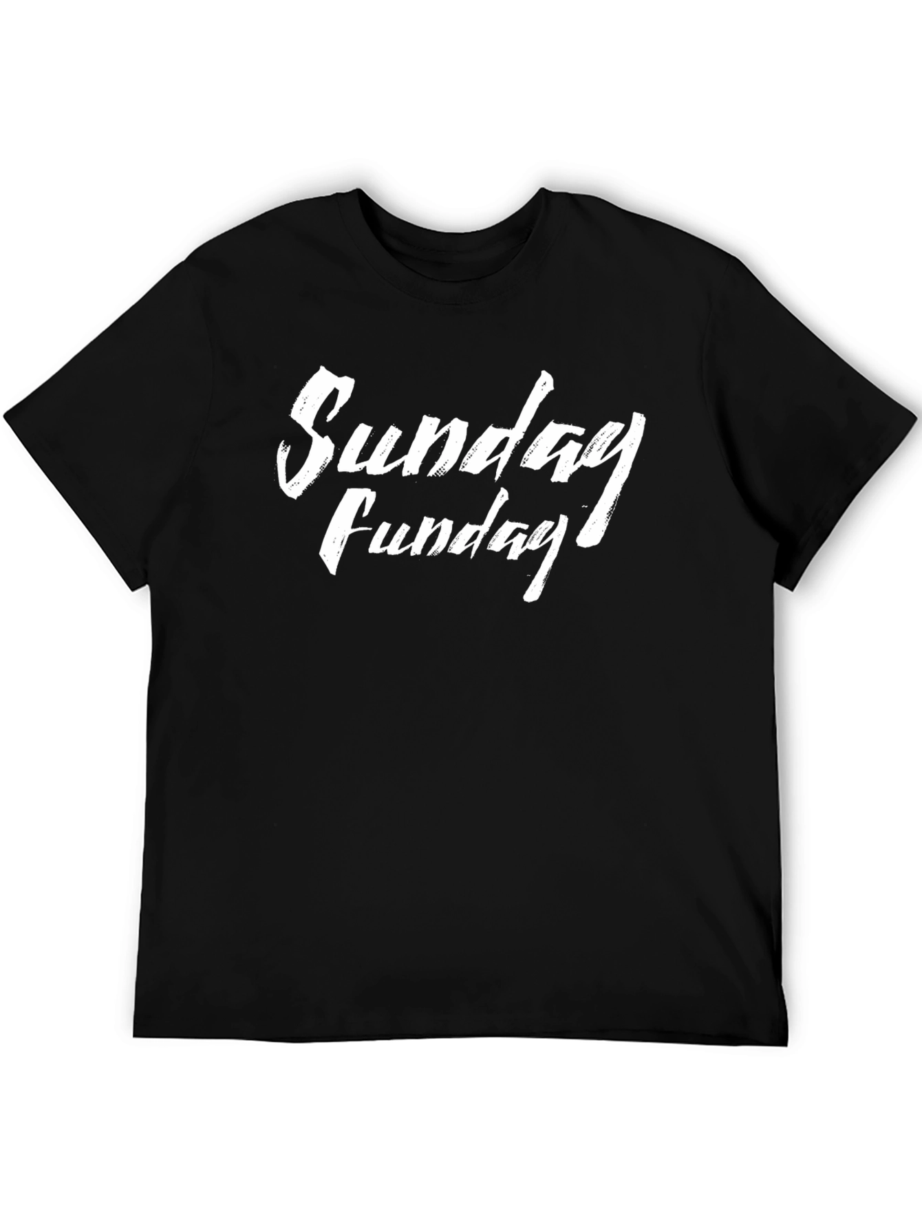 Sunday Funday Graphic Tee - Casual Black T-Shirt