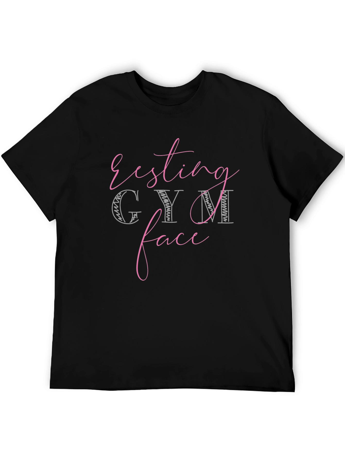 Resting Gym Face Black T-Shirt