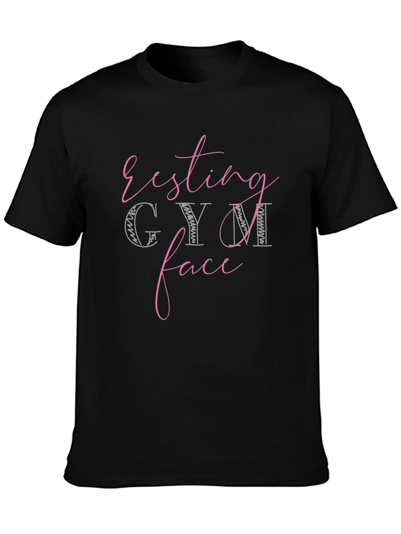 Resting Gym Face Black T-Shirt