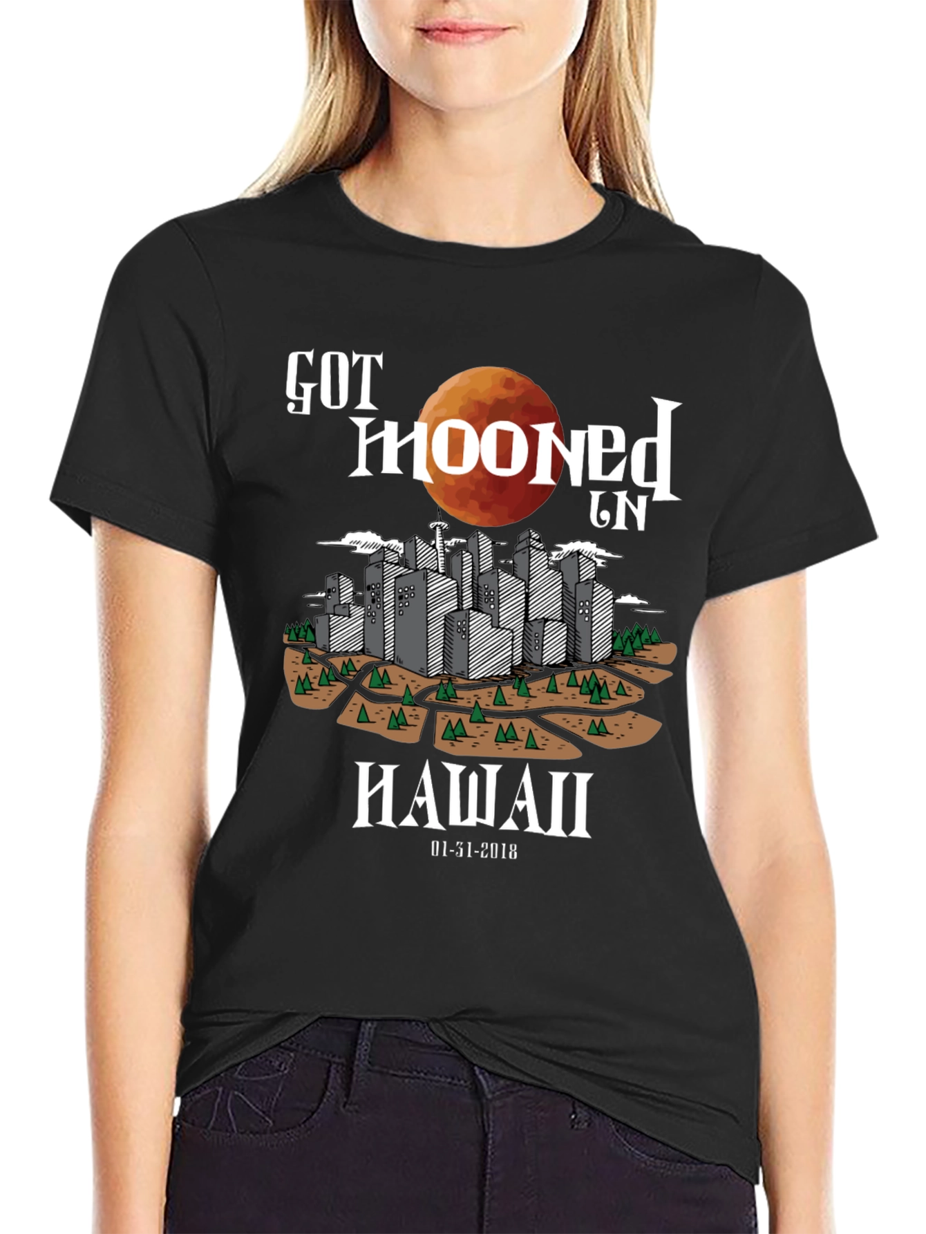 Got Mooned in Hawaii T-Shirt - Eclipse 2018
