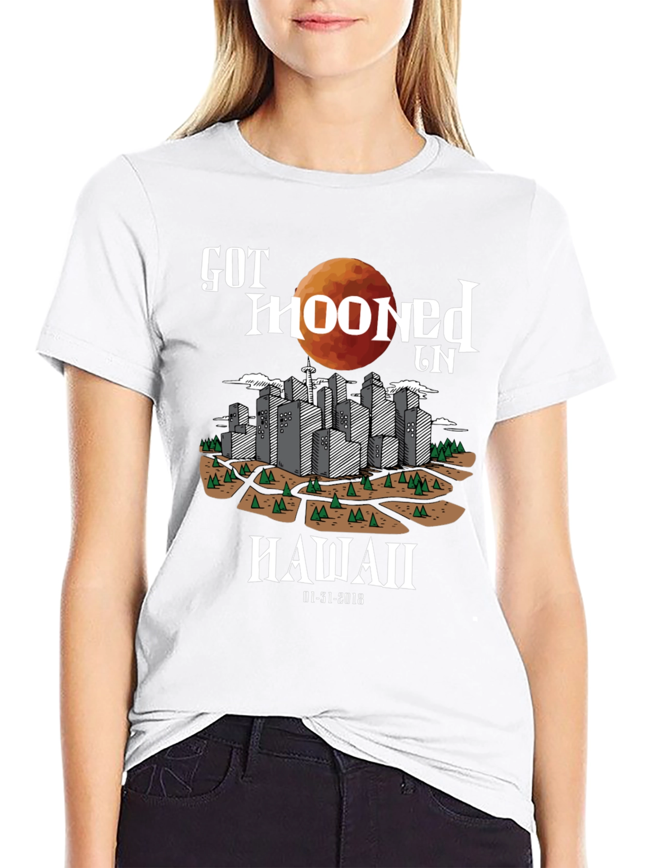 Got Mooned in Hawaii T-Shirt - Eclipse 2018