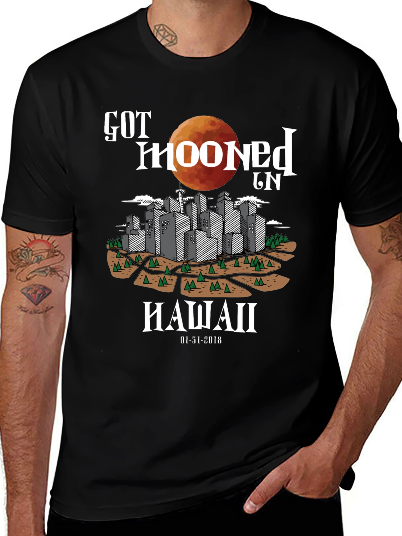 Got Mooned in Hawaii T-Shirt - Eclipse 2018