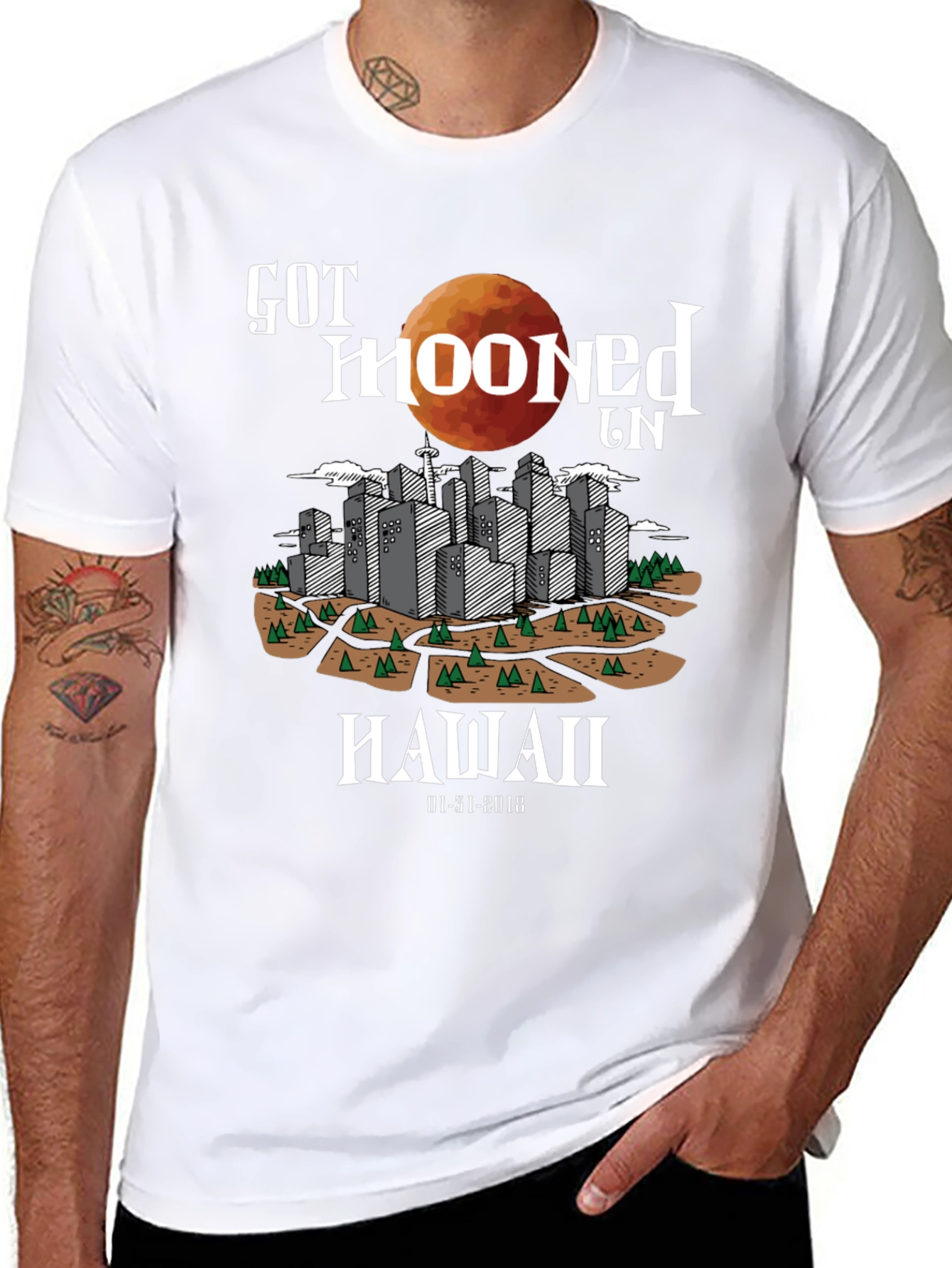 Got Mooned in Hawaii T-Shirt - Eclipse 2018