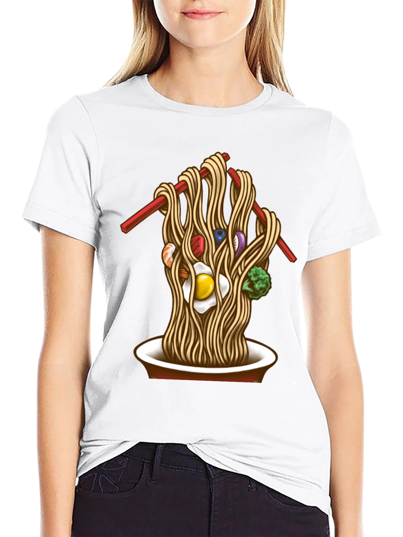 Noodle Bowl Graphic Tee - Unique Ramen Design T-Shirt