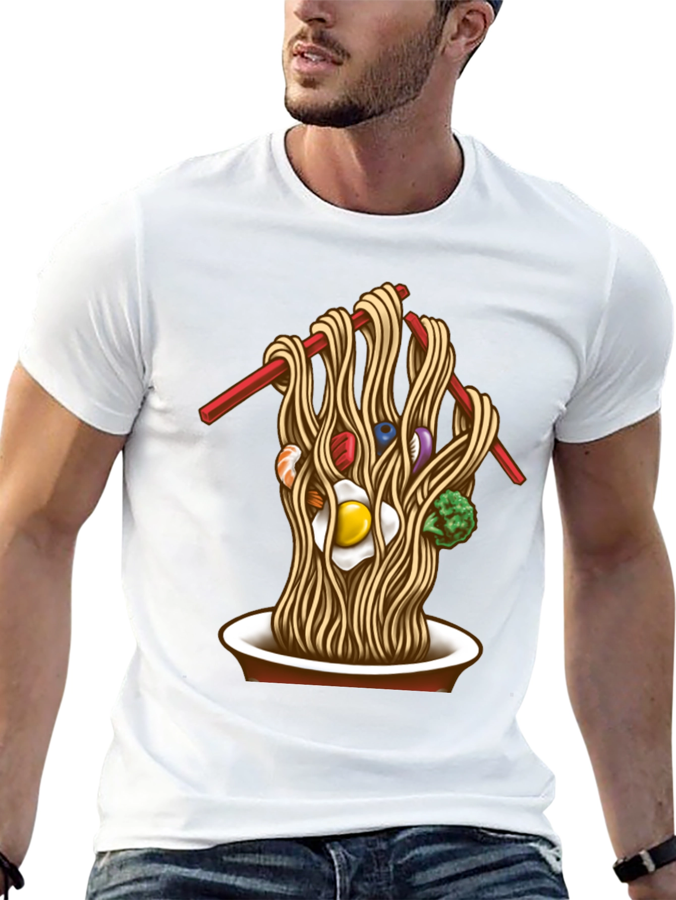 Noodle Bowl Graphic Tee - Unique Ramen Design T-Shirt