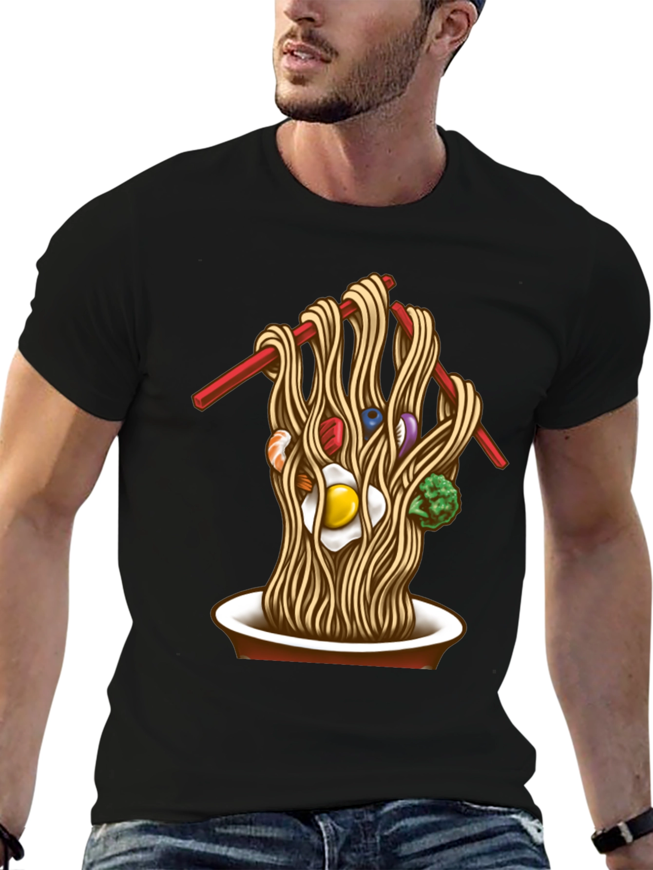 Noodle Bowl Graphic Tee - Unique Ramen Design T-Shirt