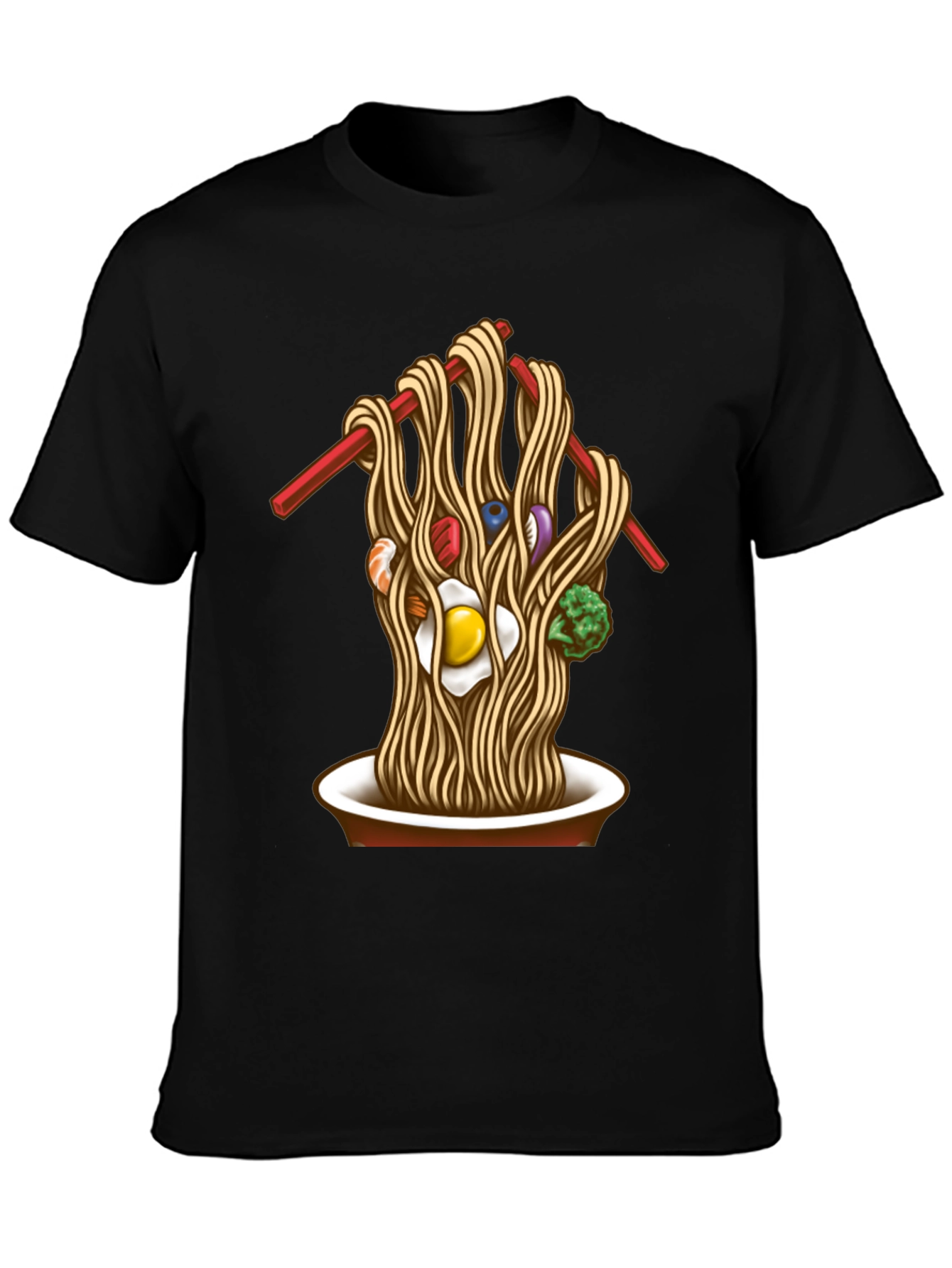 Noodle Bowl Graphic Tee - Unique Ramen Design T-Shirt