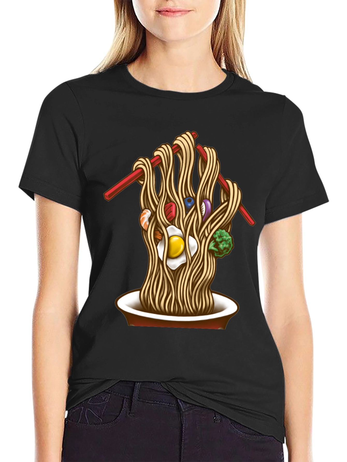 Noodle Bowl Graphic Tee - Unique Ramen Design T-Shirt